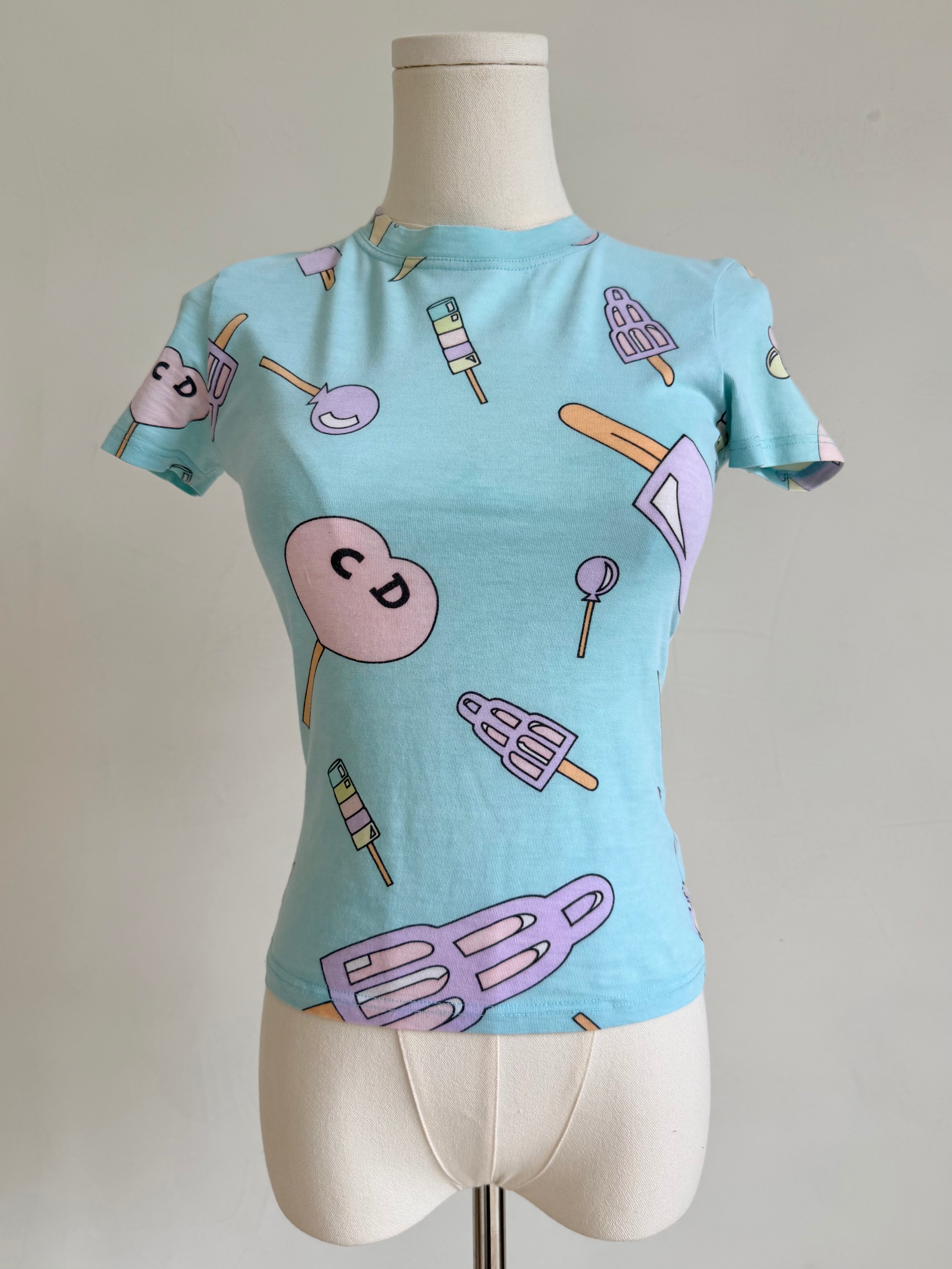 S/S 2004 Ice Cream Print T-Shirt