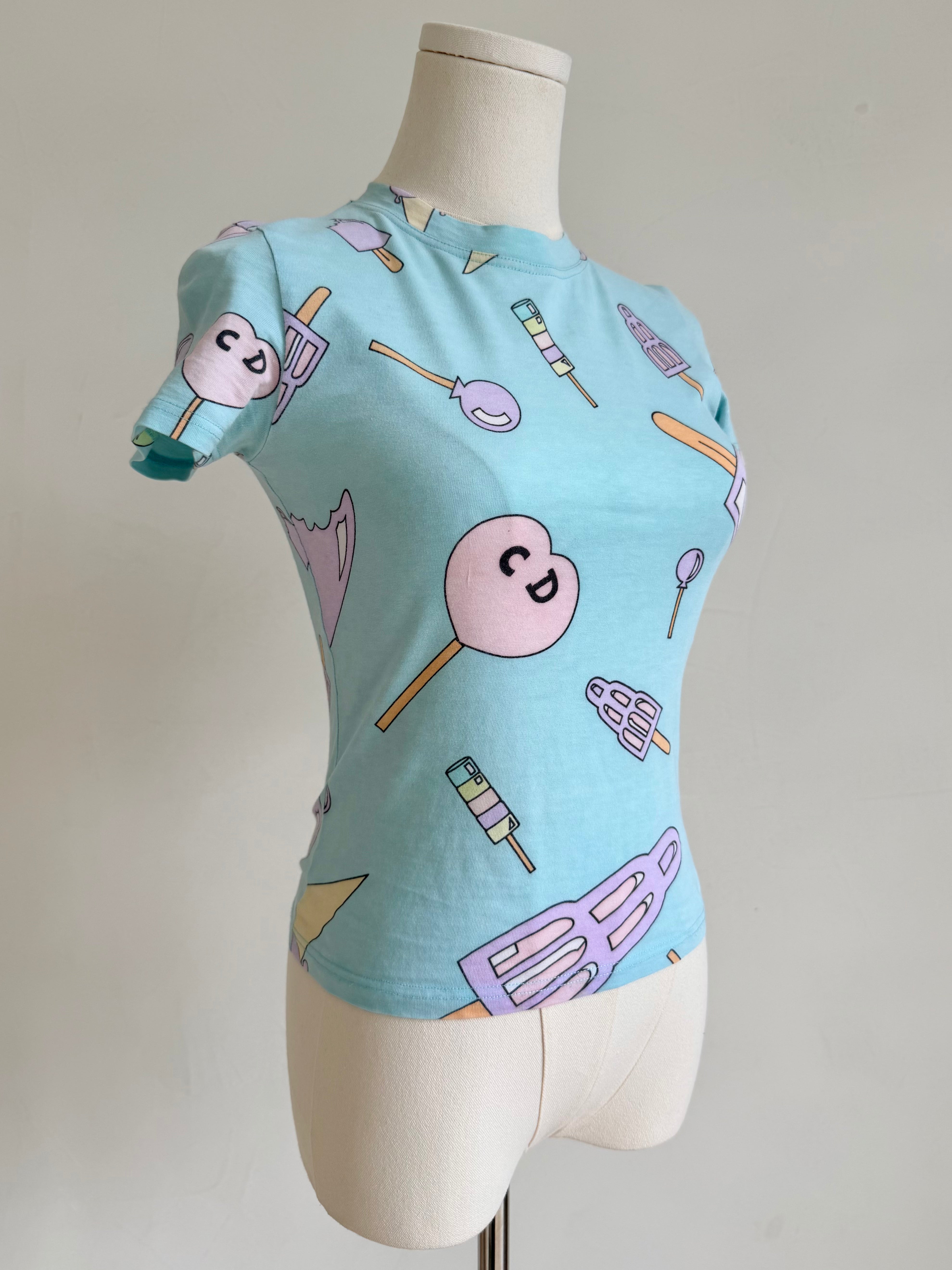 S/S 2004 Ice Cream Print T-Shirt