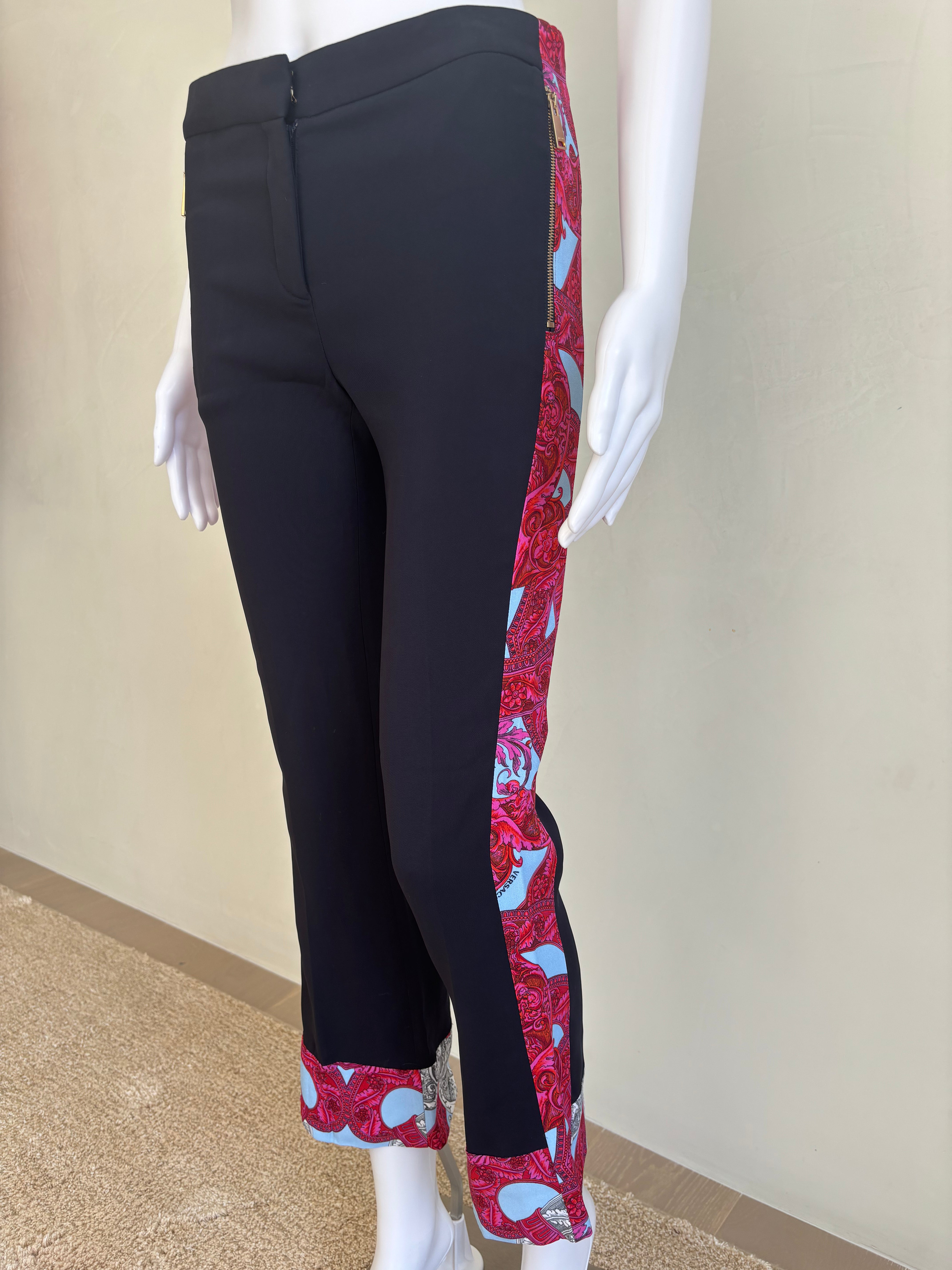 Floral Print Flared Trousers