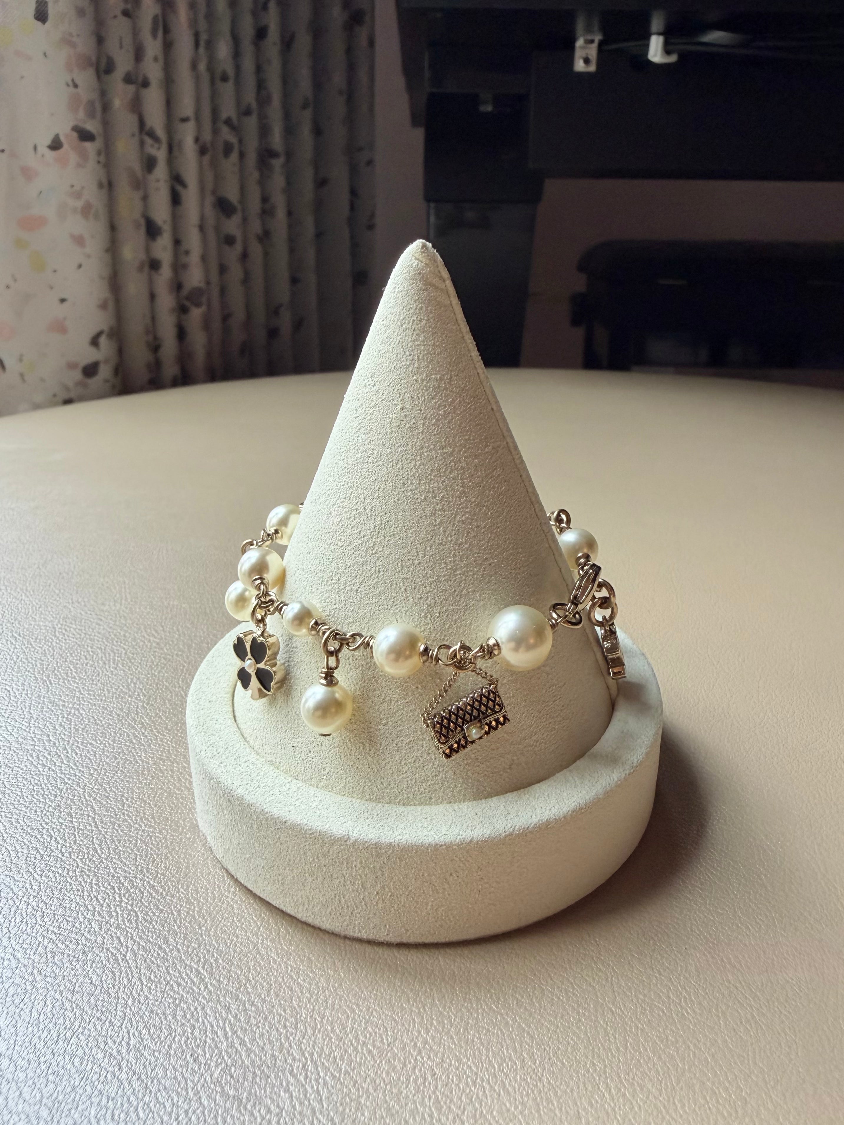 Pearl Charm Bracelet