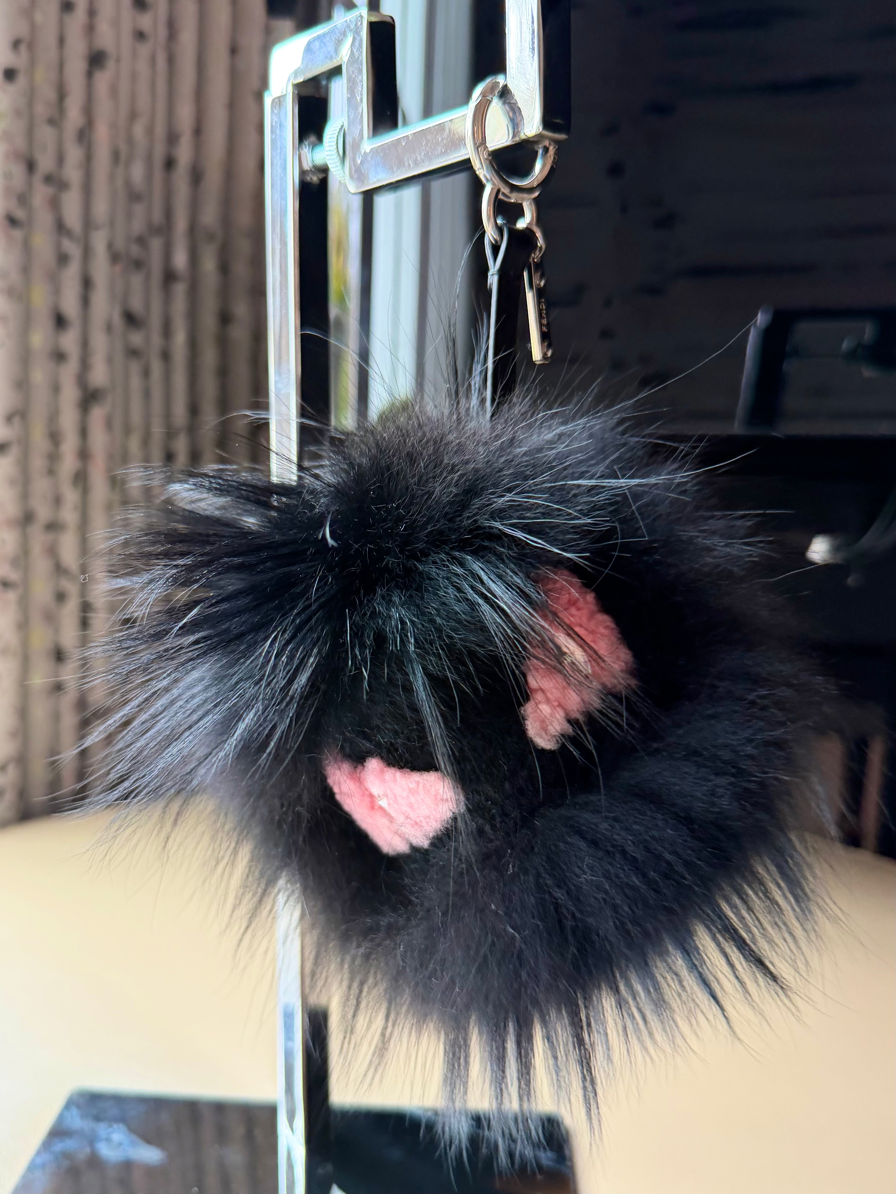 Black Fur “Bag Bug” Monster Key Charm