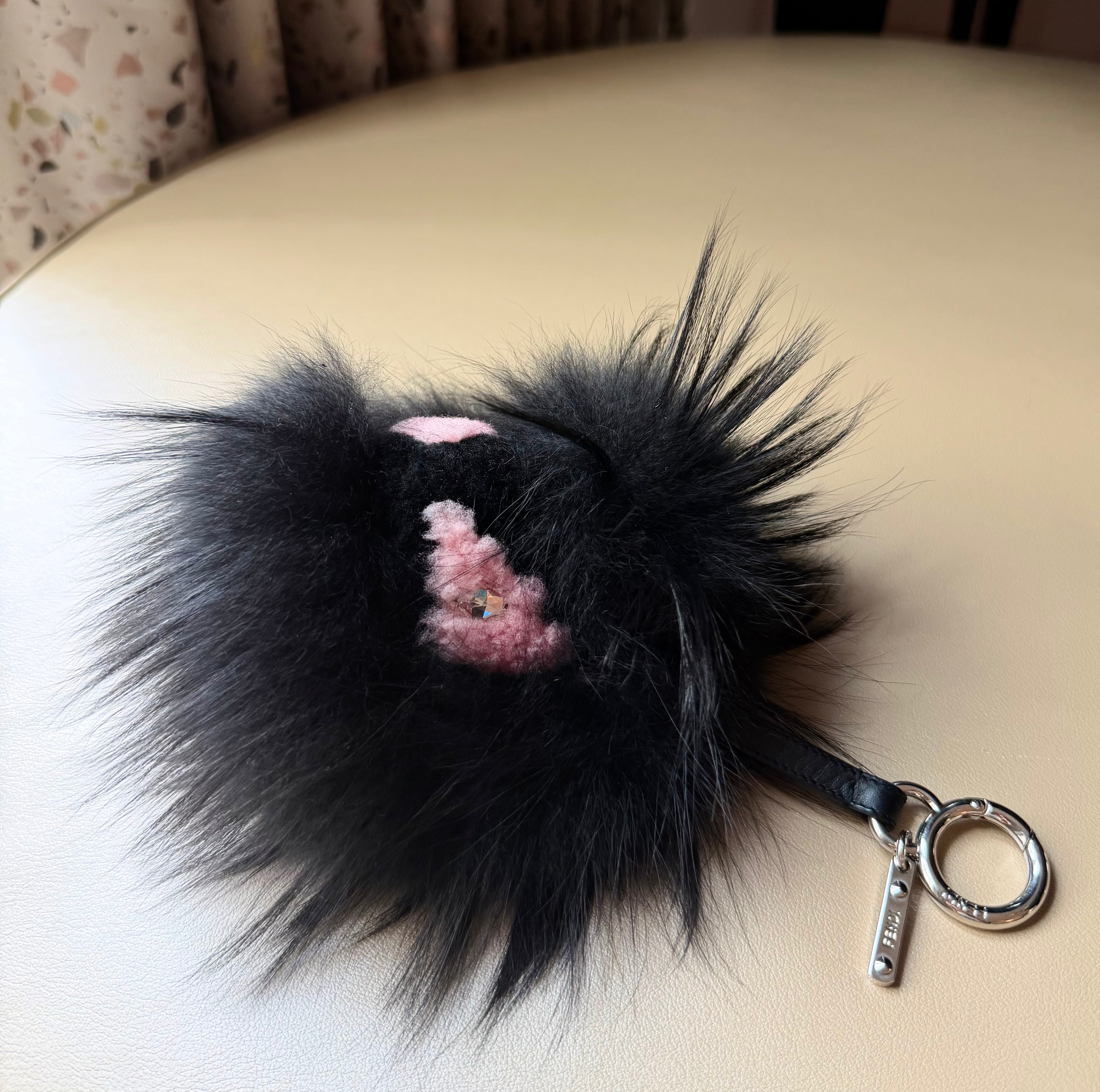 Black Fur “Bag Bug” Monster Key Charm