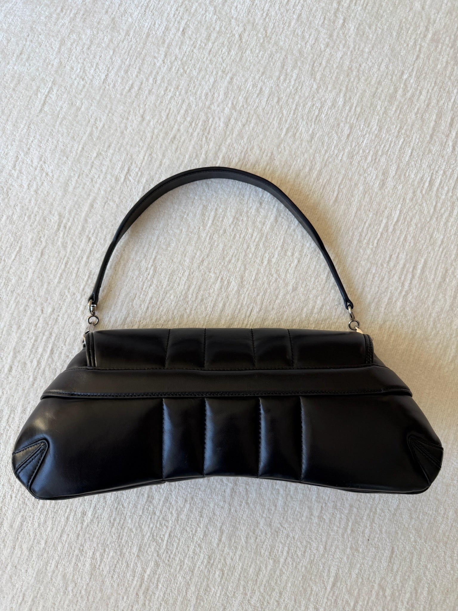 Black Horsebit Leather Bag