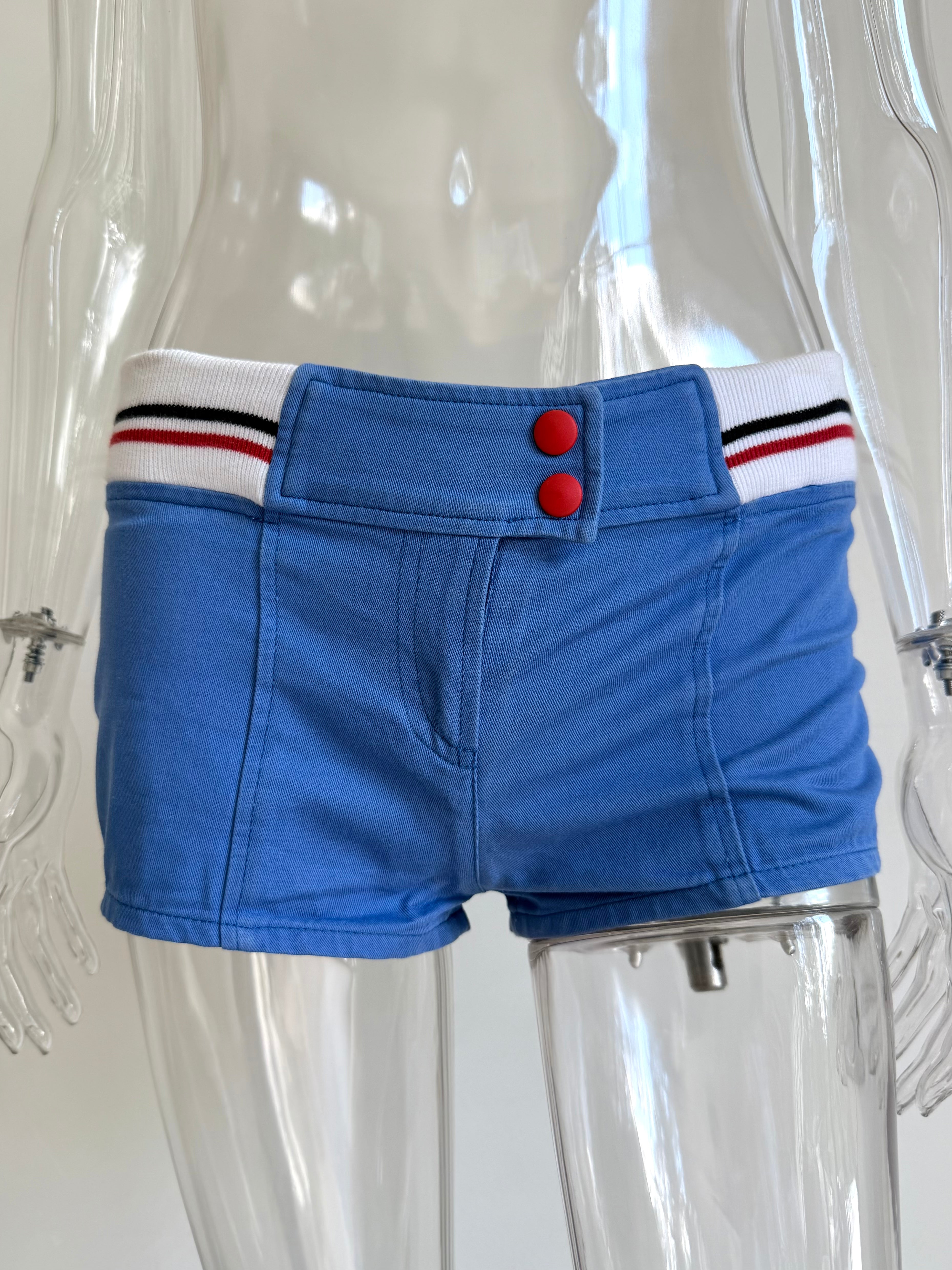 Blue Shorts with White/Red/Blue Band