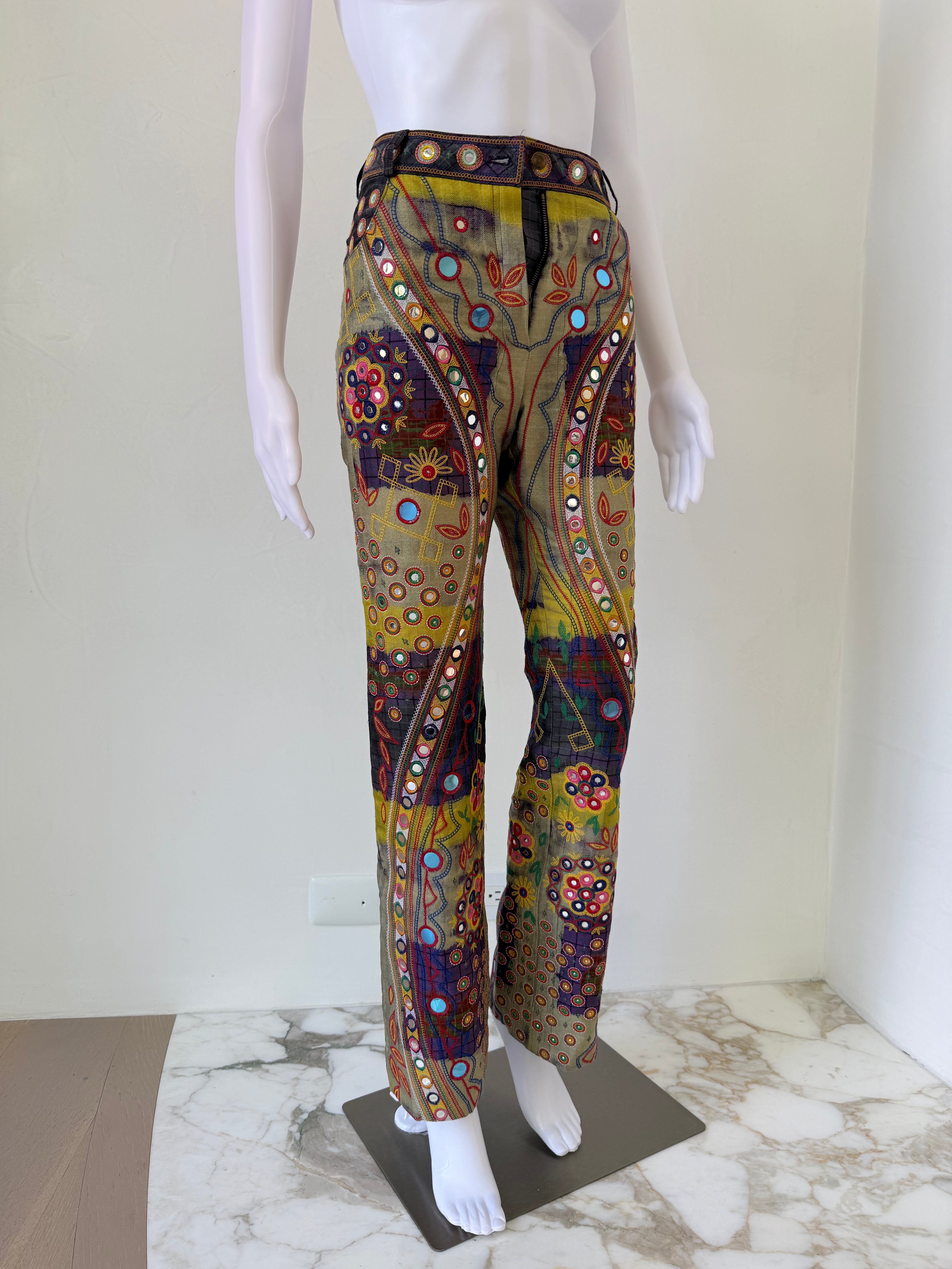 F/W 2001 “Global Raver” Mirrored Patchwork Pants
