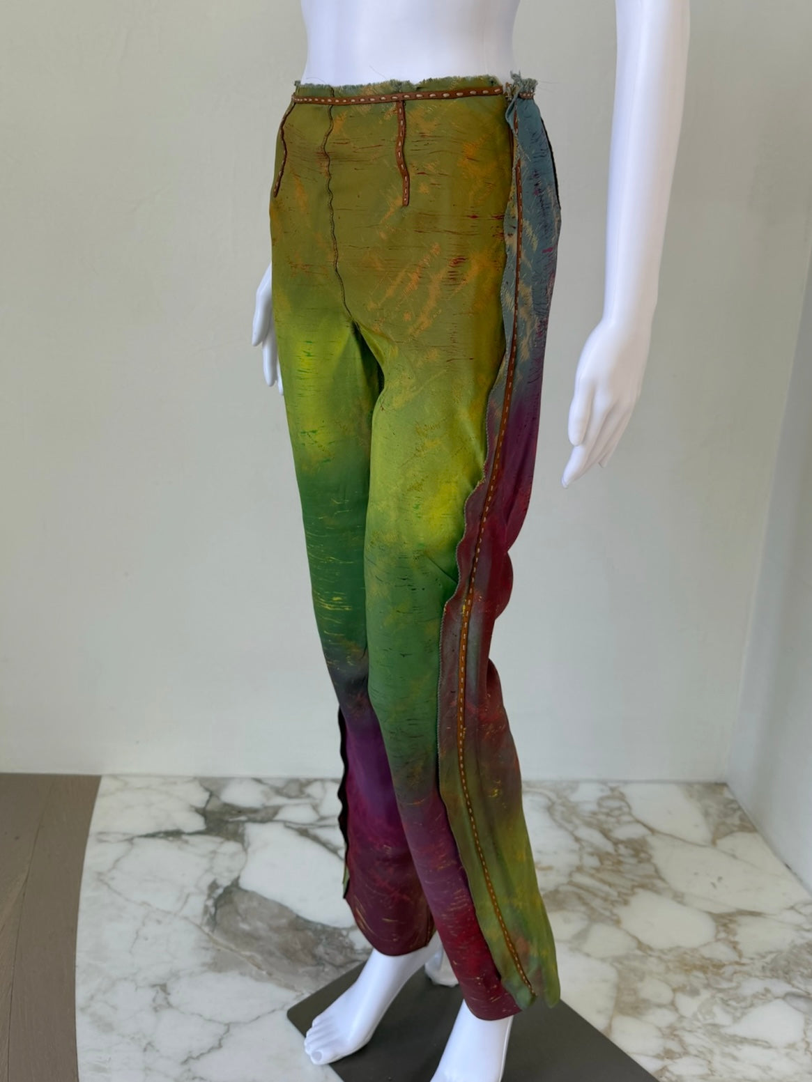 Multicolor Iridescent “Oil Slick” Gradient Pants