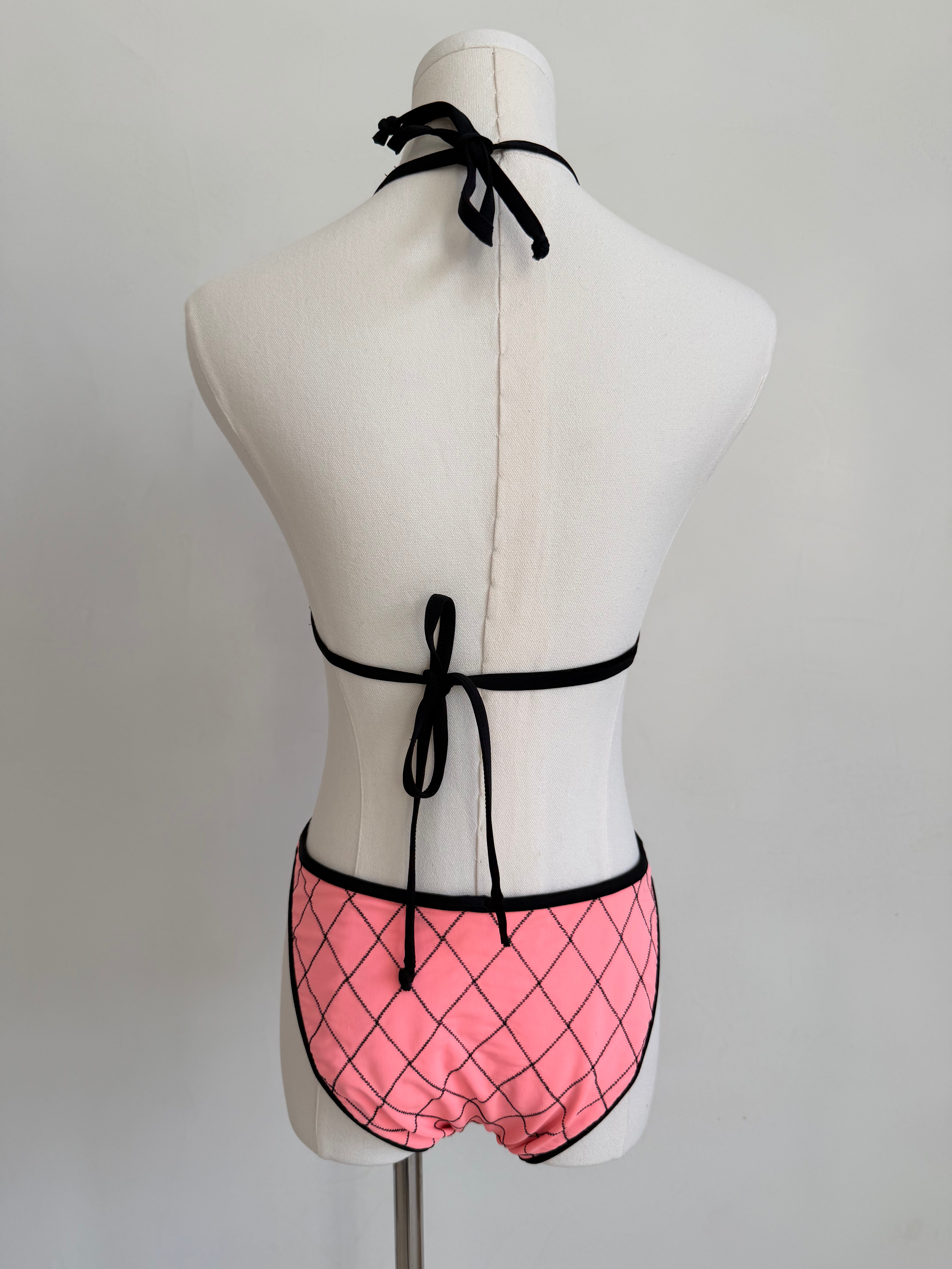 S/S 1995 Quilted Light Pink Swimsuit