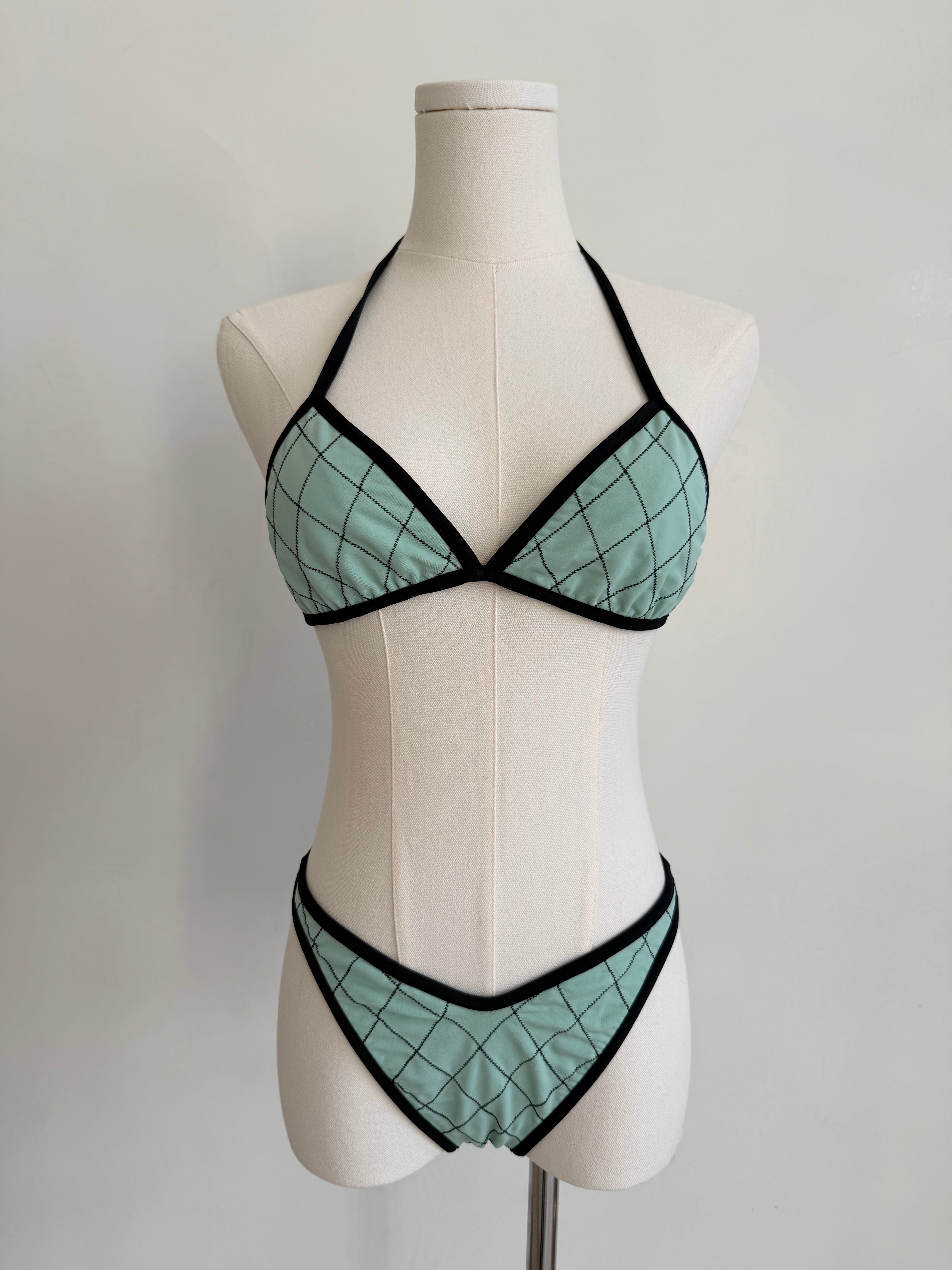 S/S 1995 Quilted Mint Swimsuit
