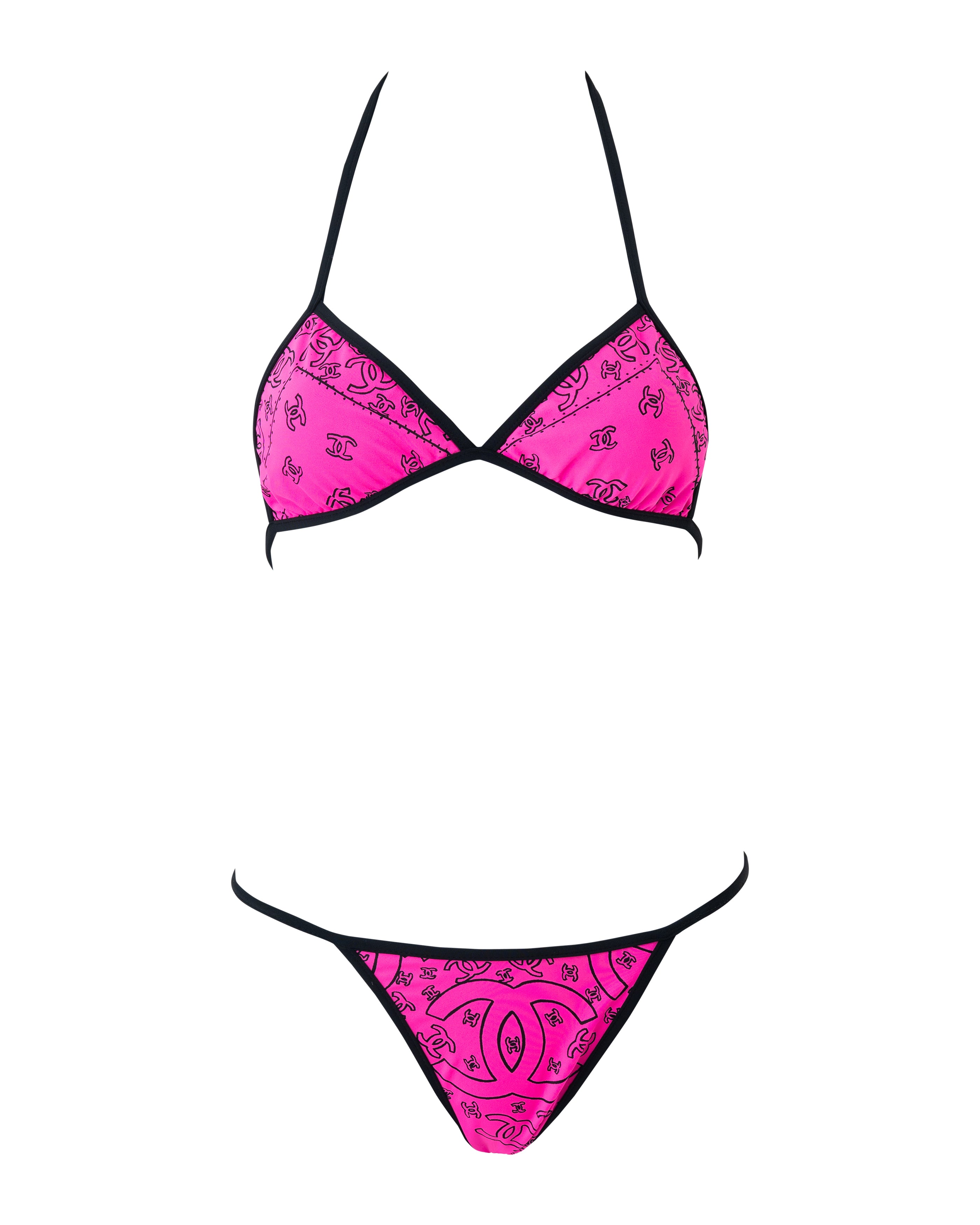 S/S 1999 Pink Bandana Print Bikini