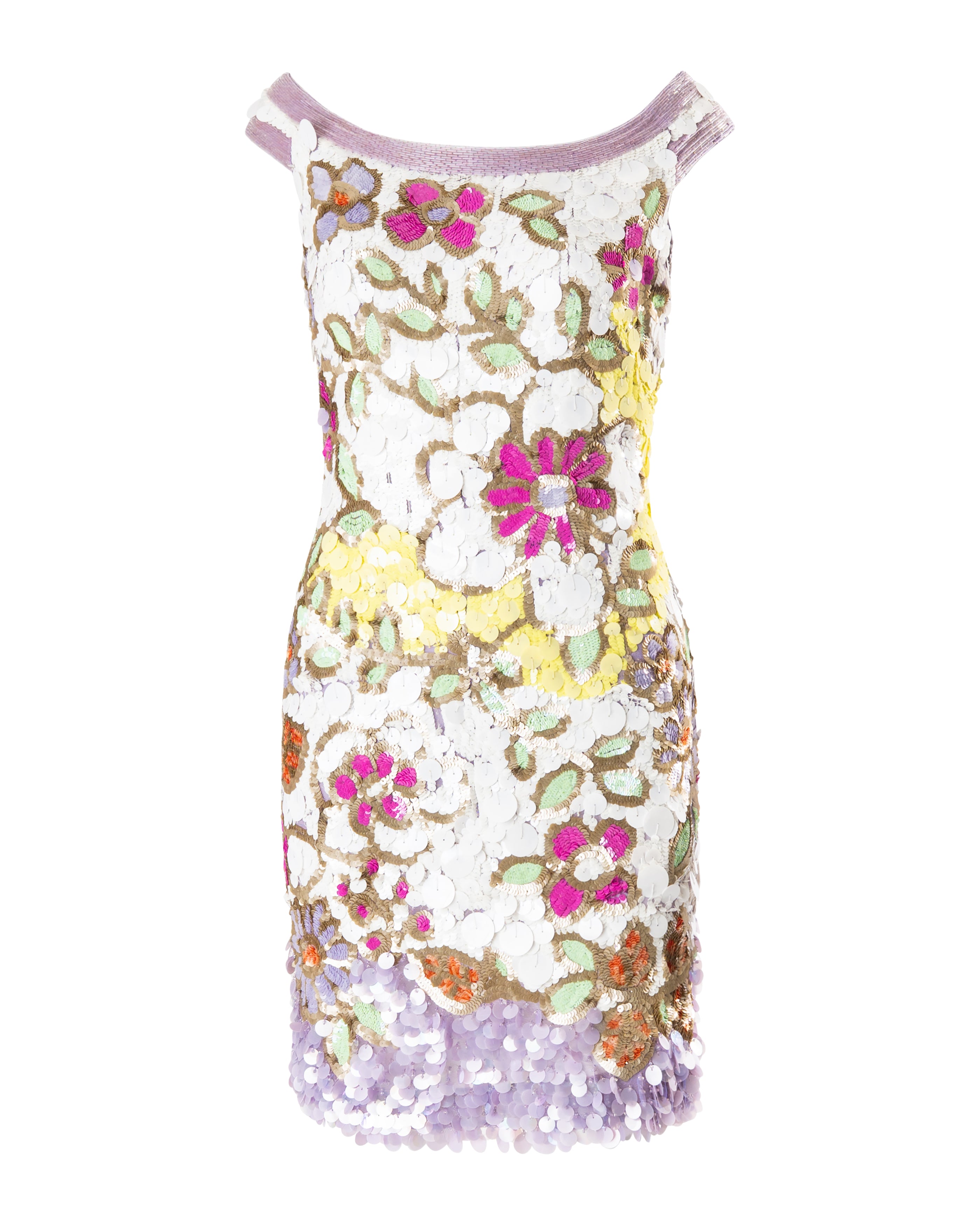S/S 2004 Floral Sequin Mini Dress