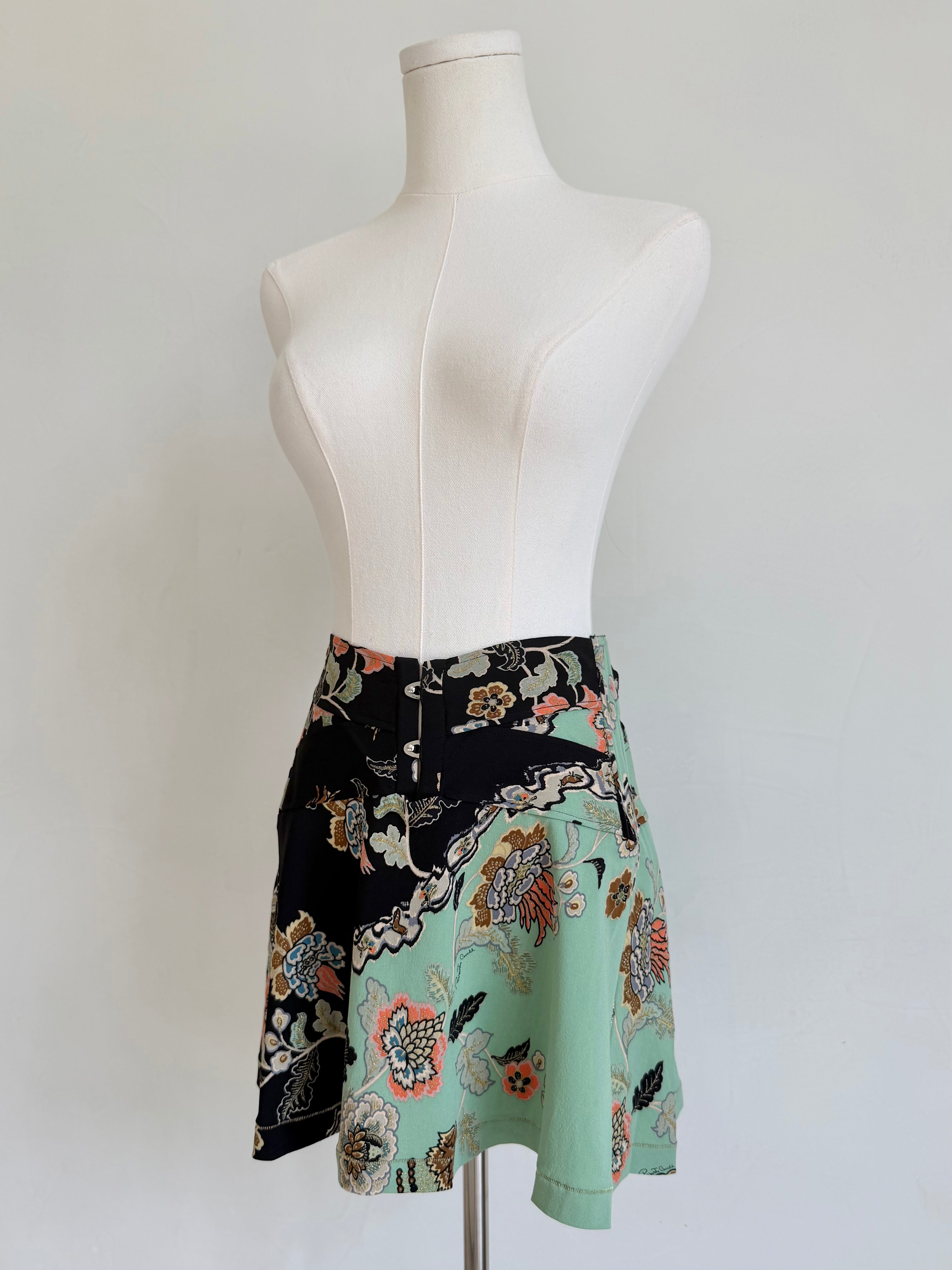 S/S 2003 Mint Chinoiserie Corset Skirt