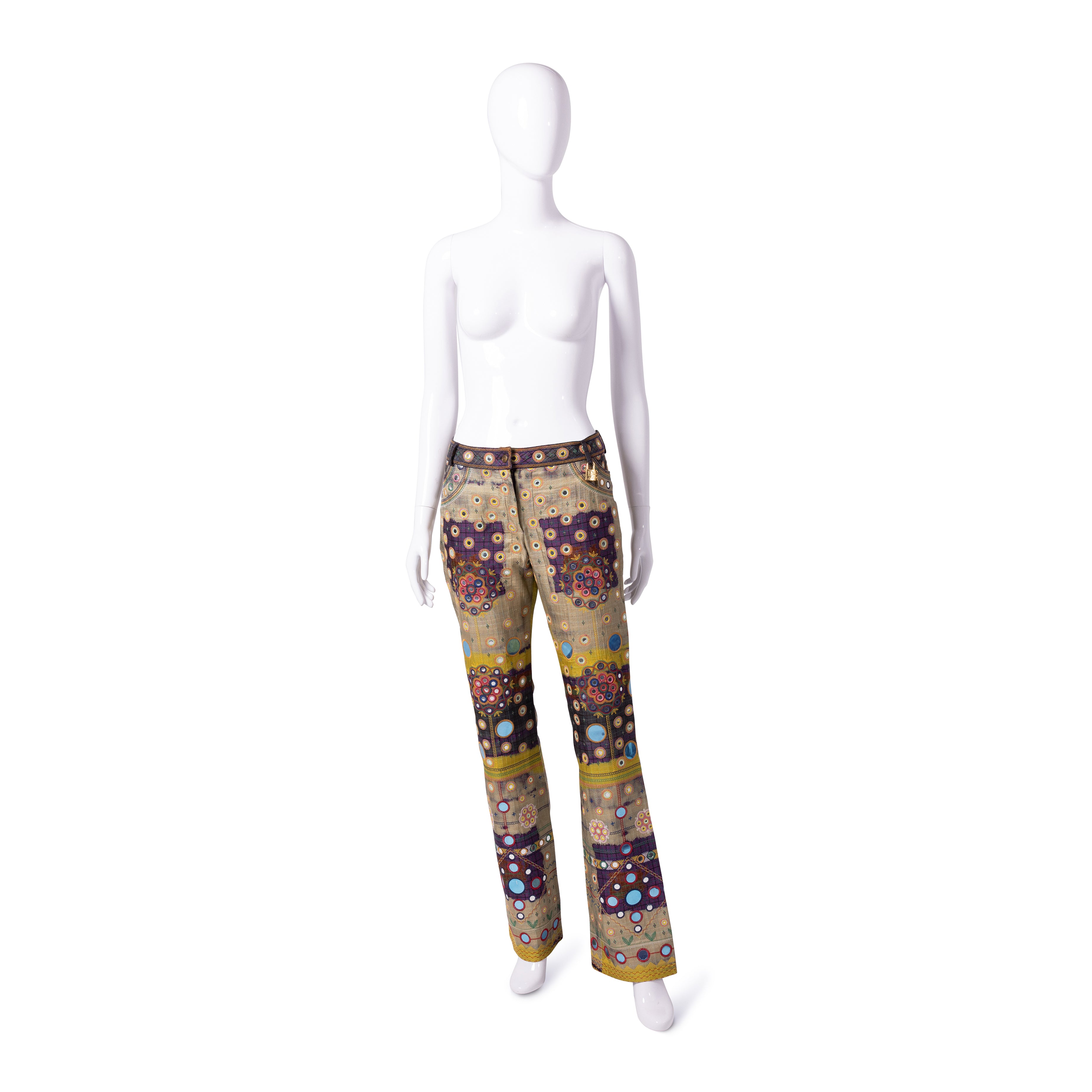 F/W 2001 “Global Raver” Mirrored Patchwork Pants