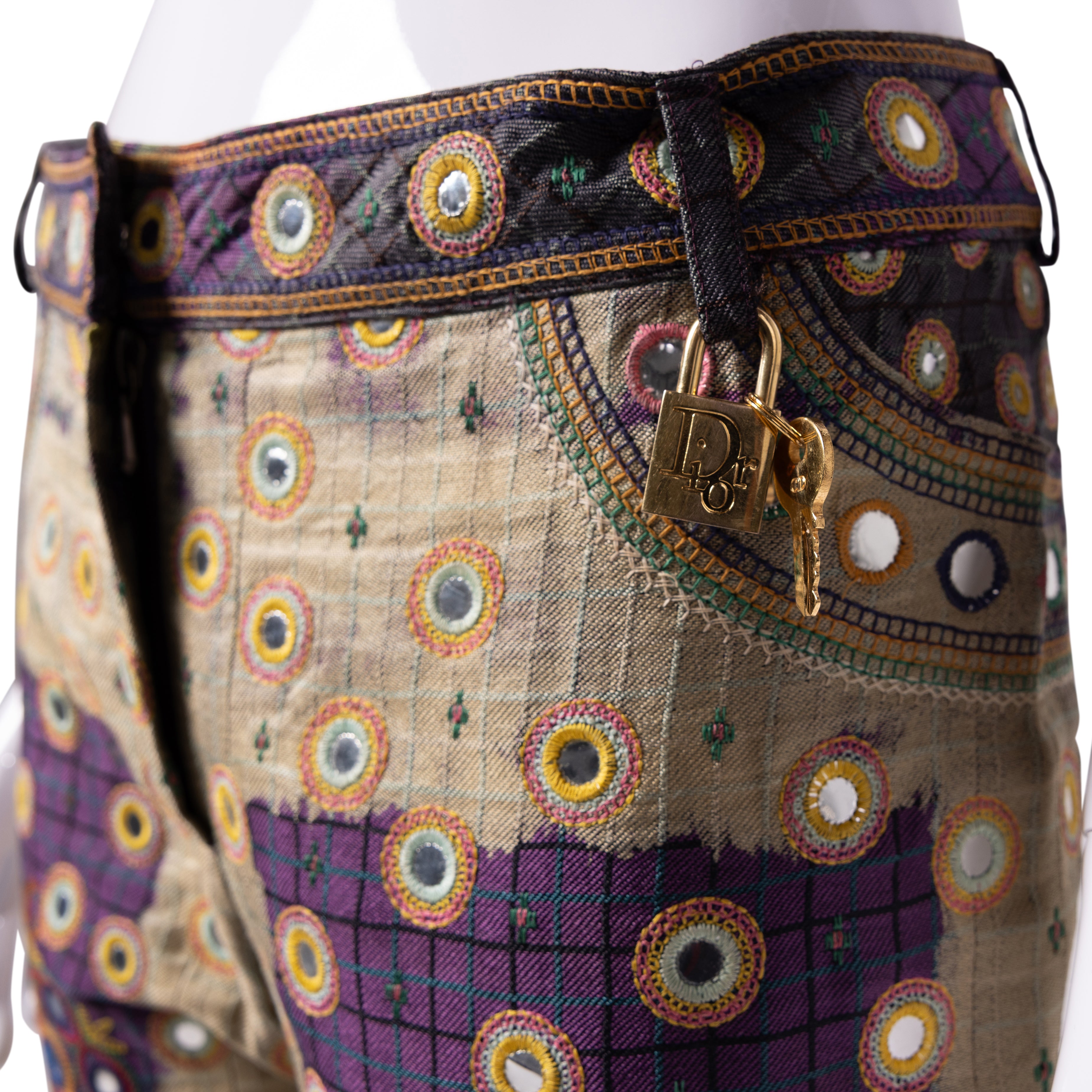 F/W 2001 “Global Raver” Mirrored Patchwork Pants
