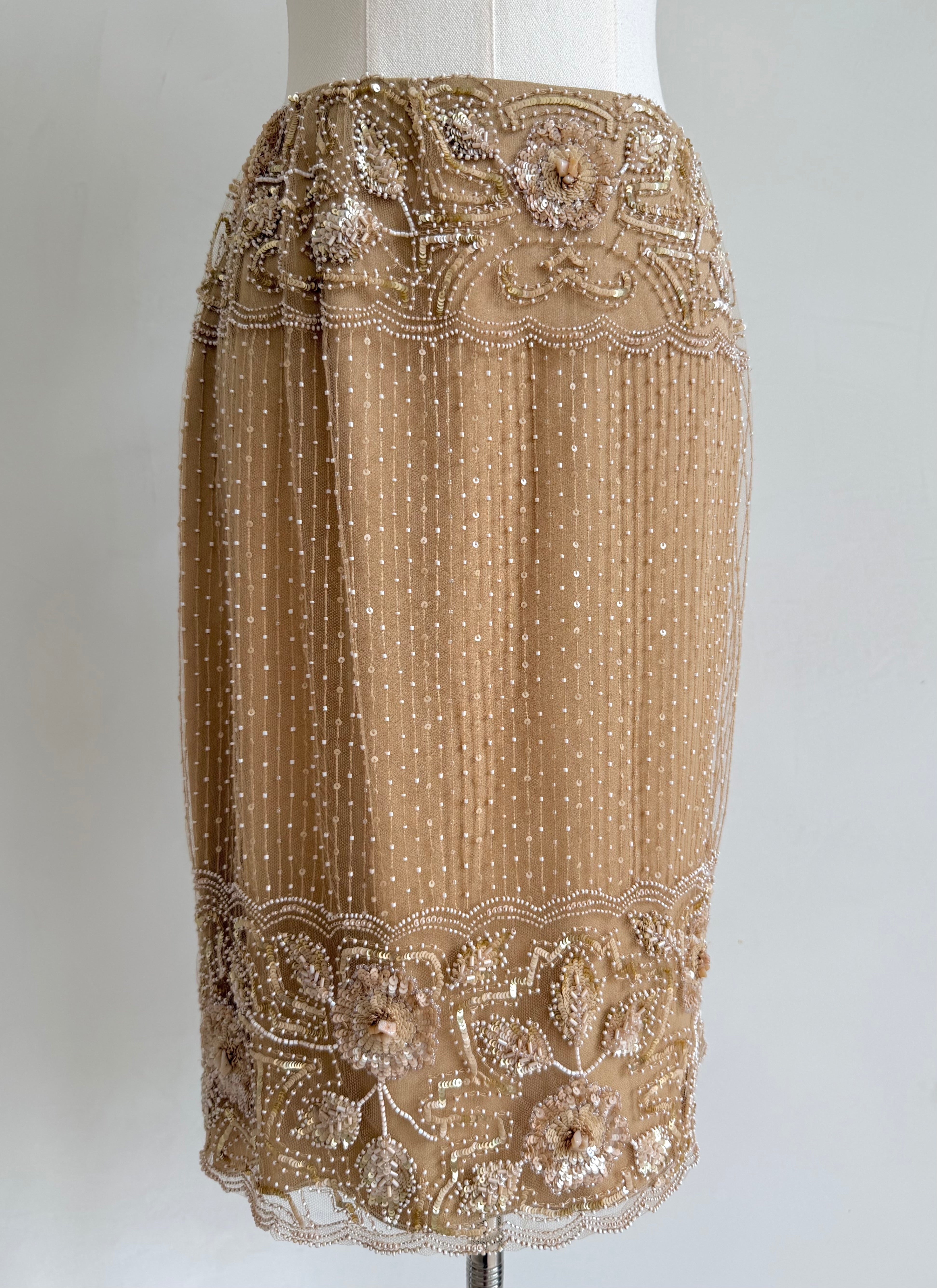 2000s Fully Embellished Midi Skirt