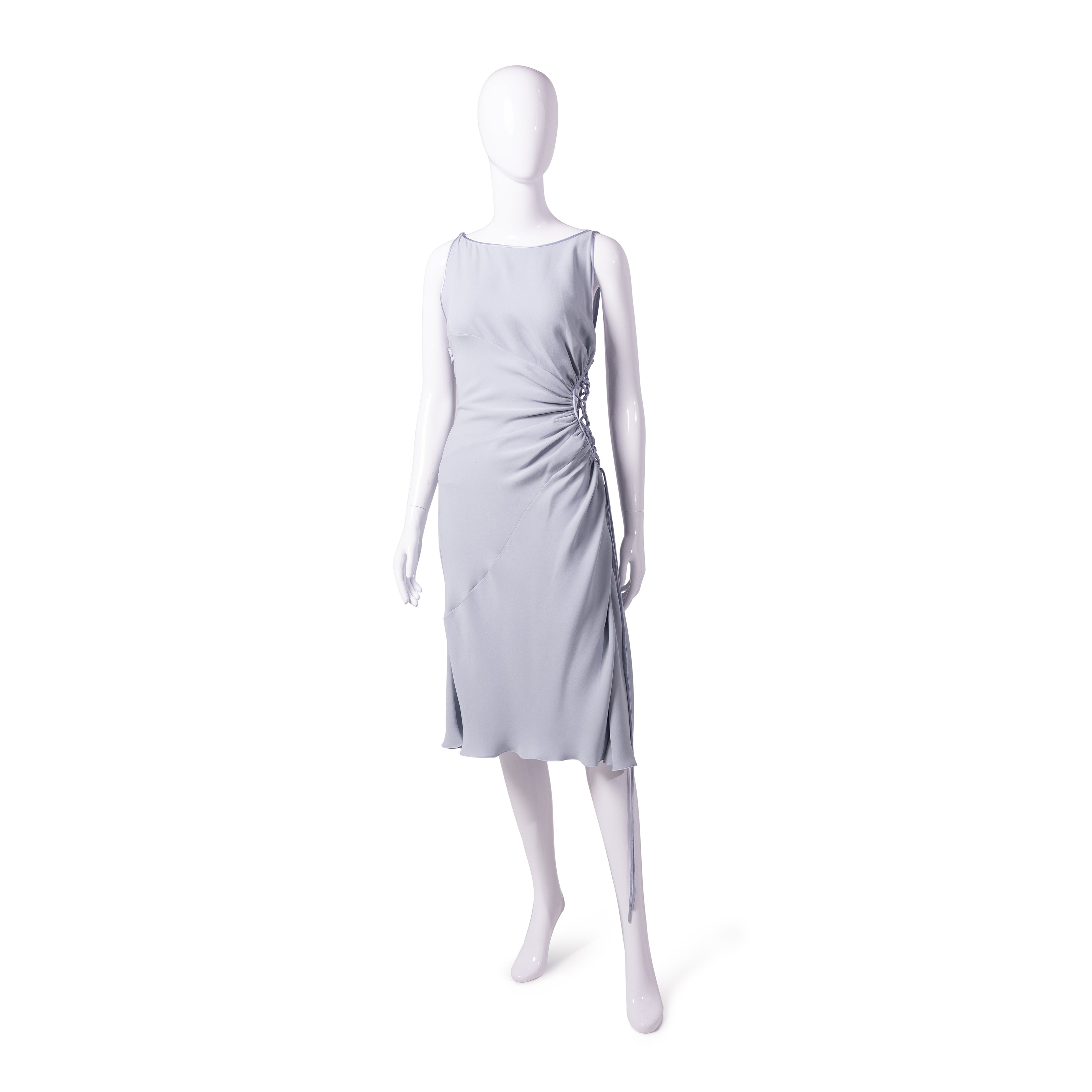S/S 2004 Light Blue Side Lace-Up Dress