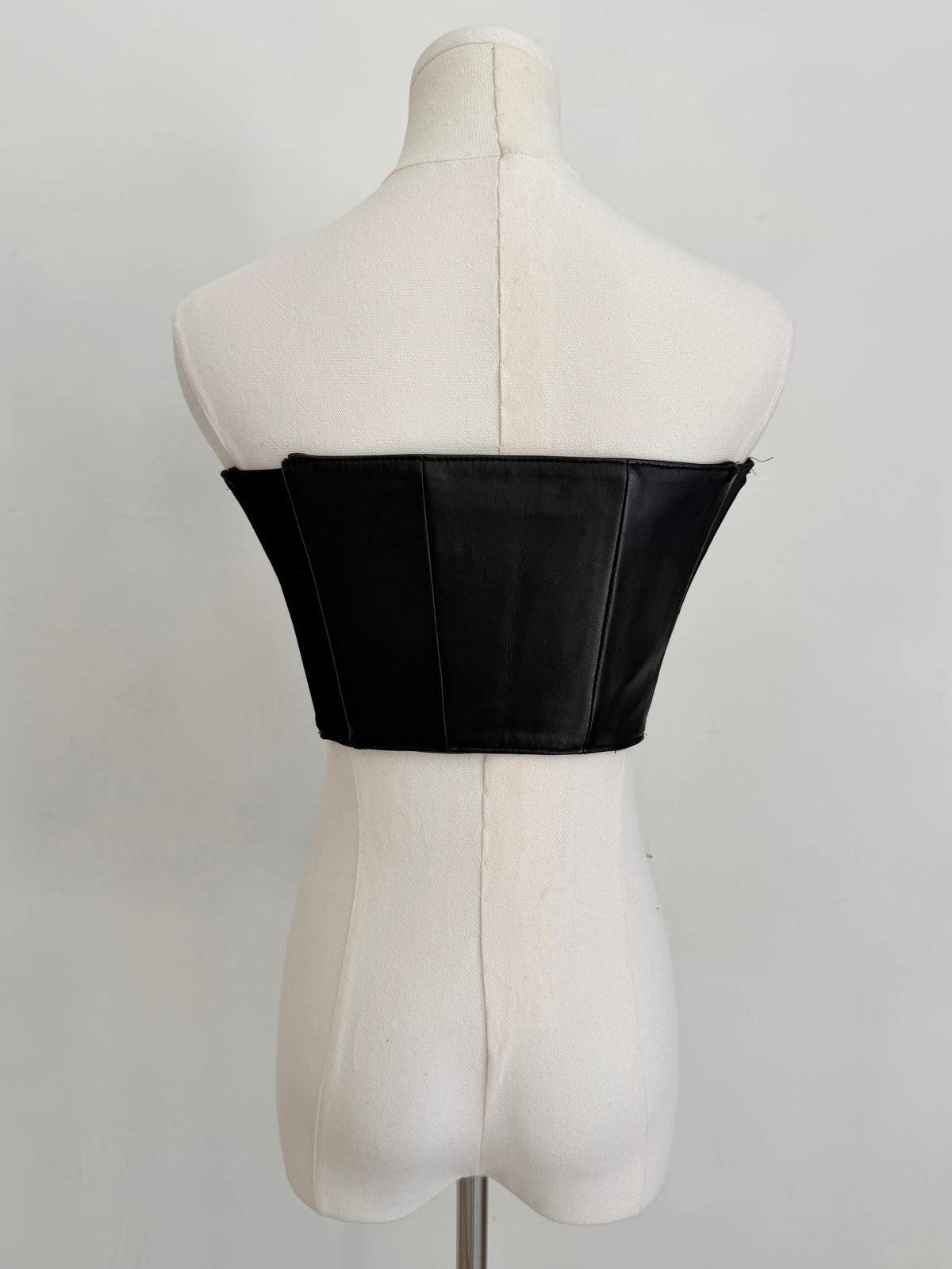S/S 2015 Black and Gold Belt Buckle Top
