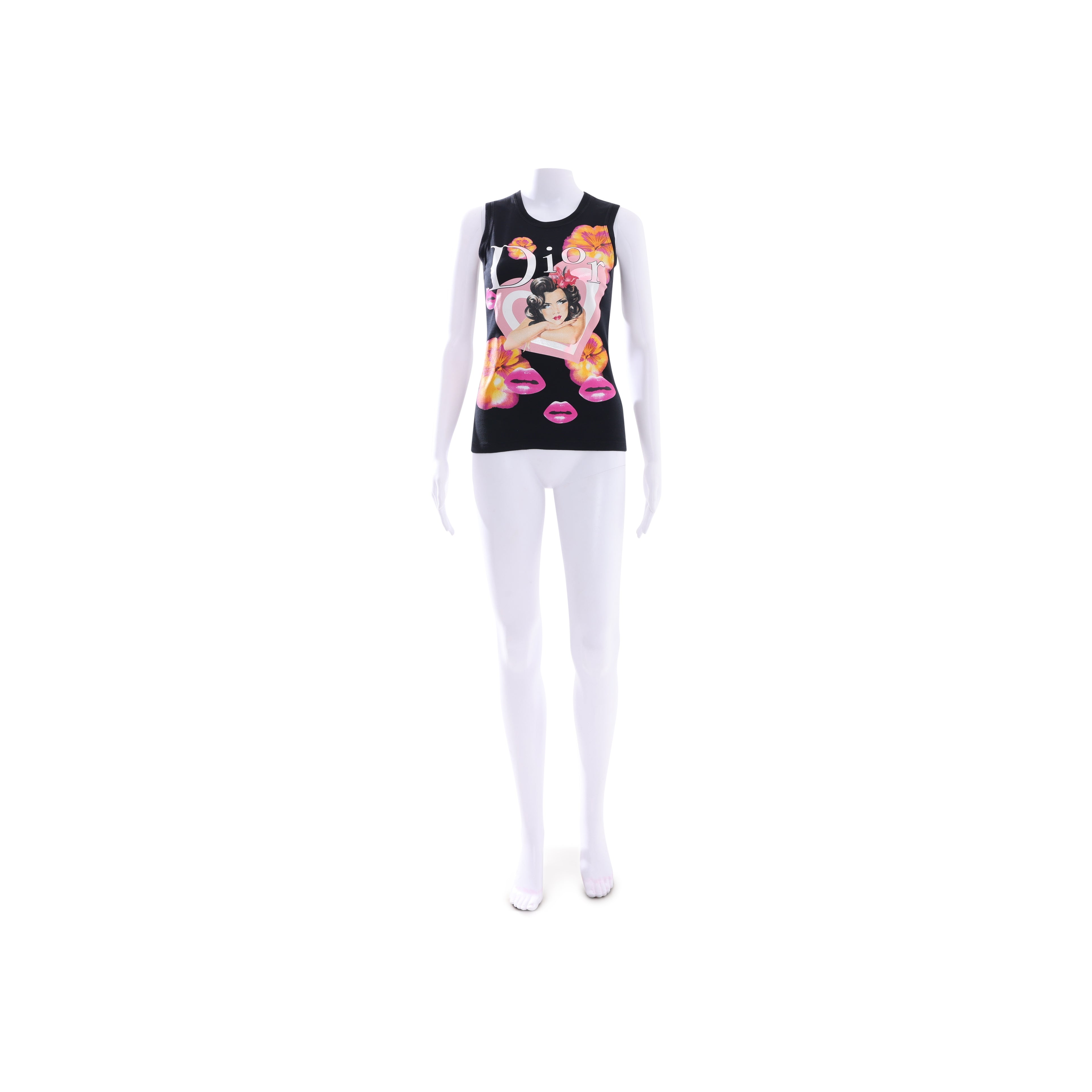 S/S 2003 “Pin-Up Lips” Graphic Sleeveless Tank Top