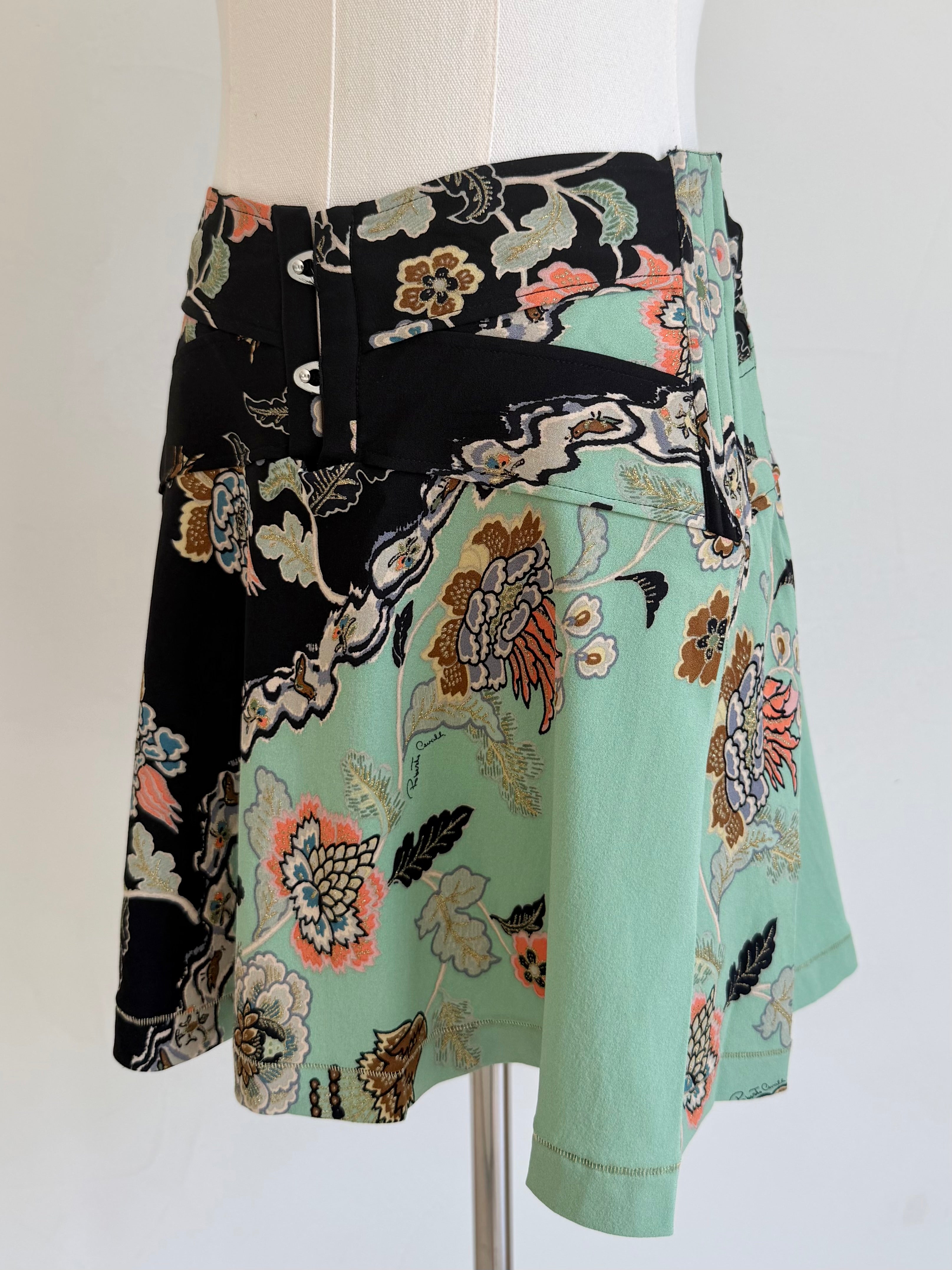 S/S 2003 Mint Chinoiserie Corset Skirt