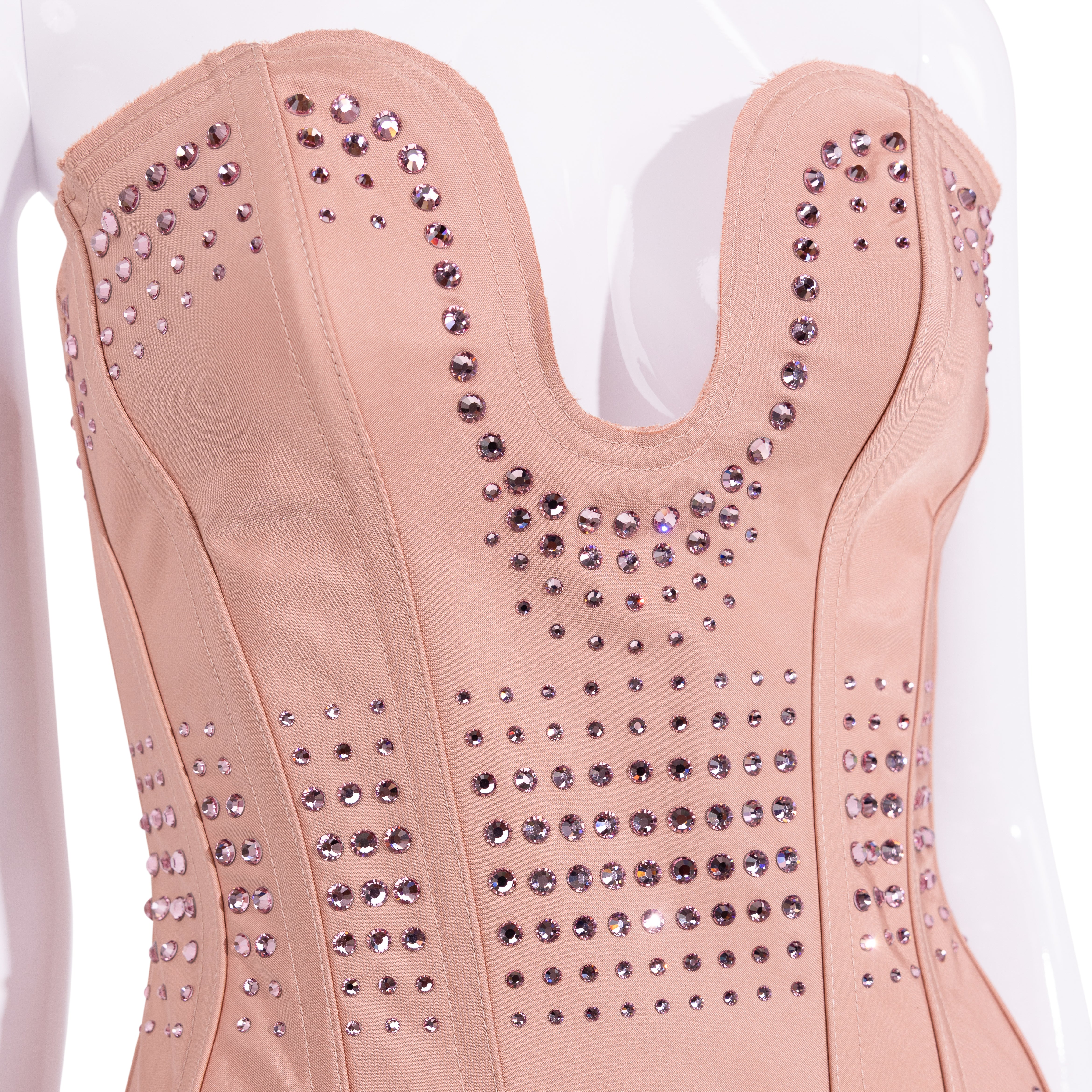 S/S 2022 Pink Rhinestone Corset