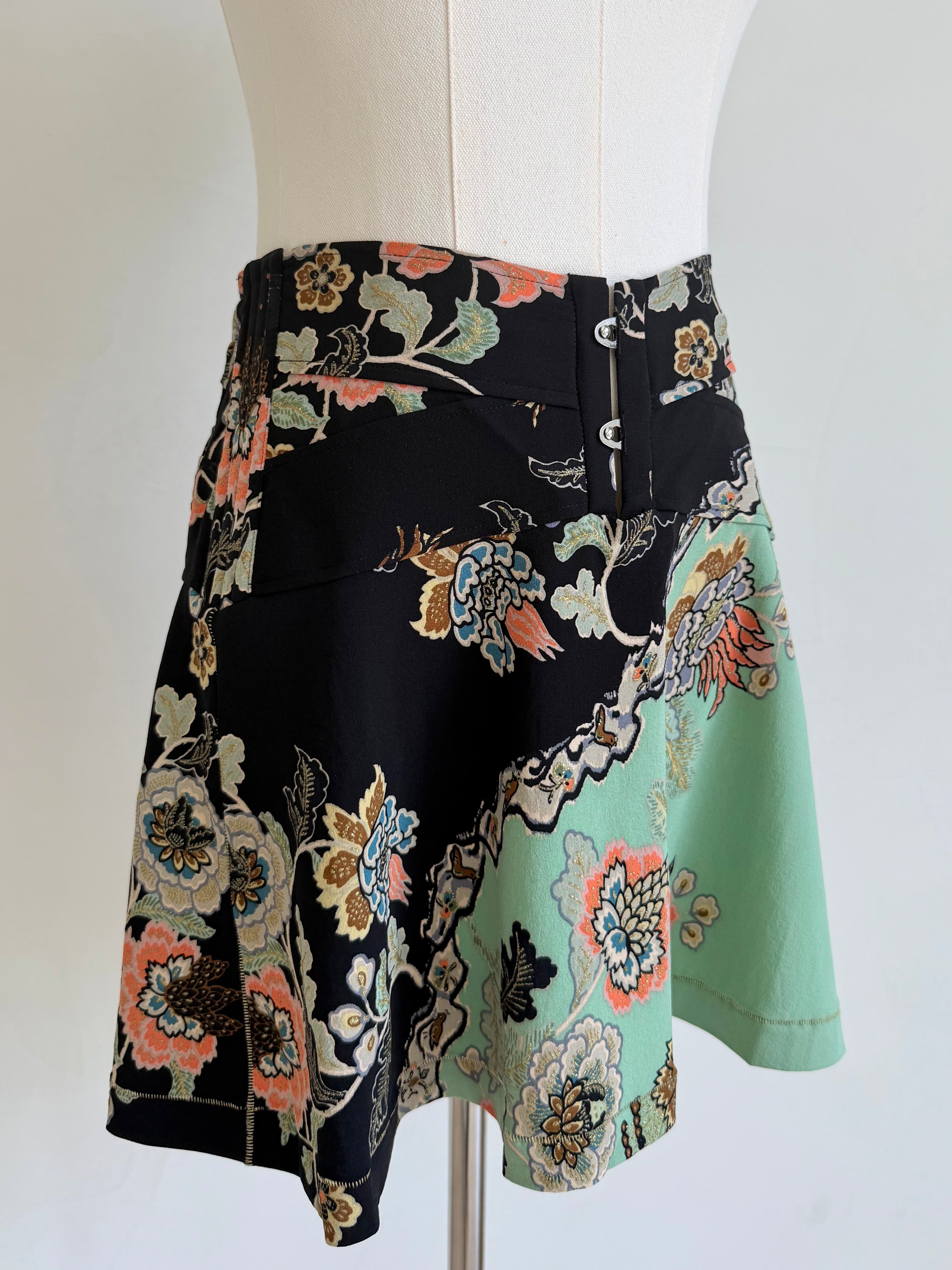 S/S 2003 Mint Chinoiserie Corset Skirt