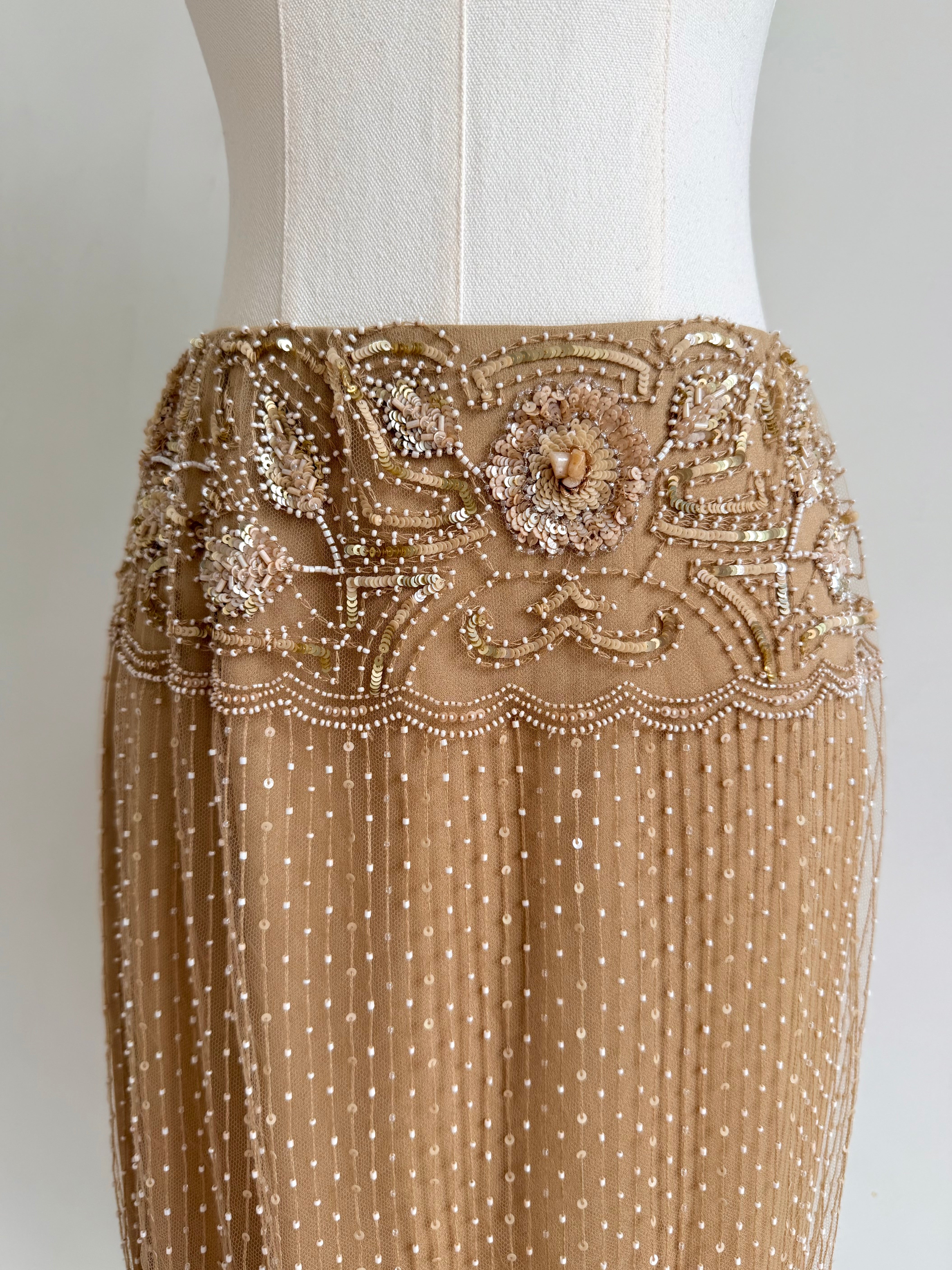 2000s Fully Embellished Midi Skirt