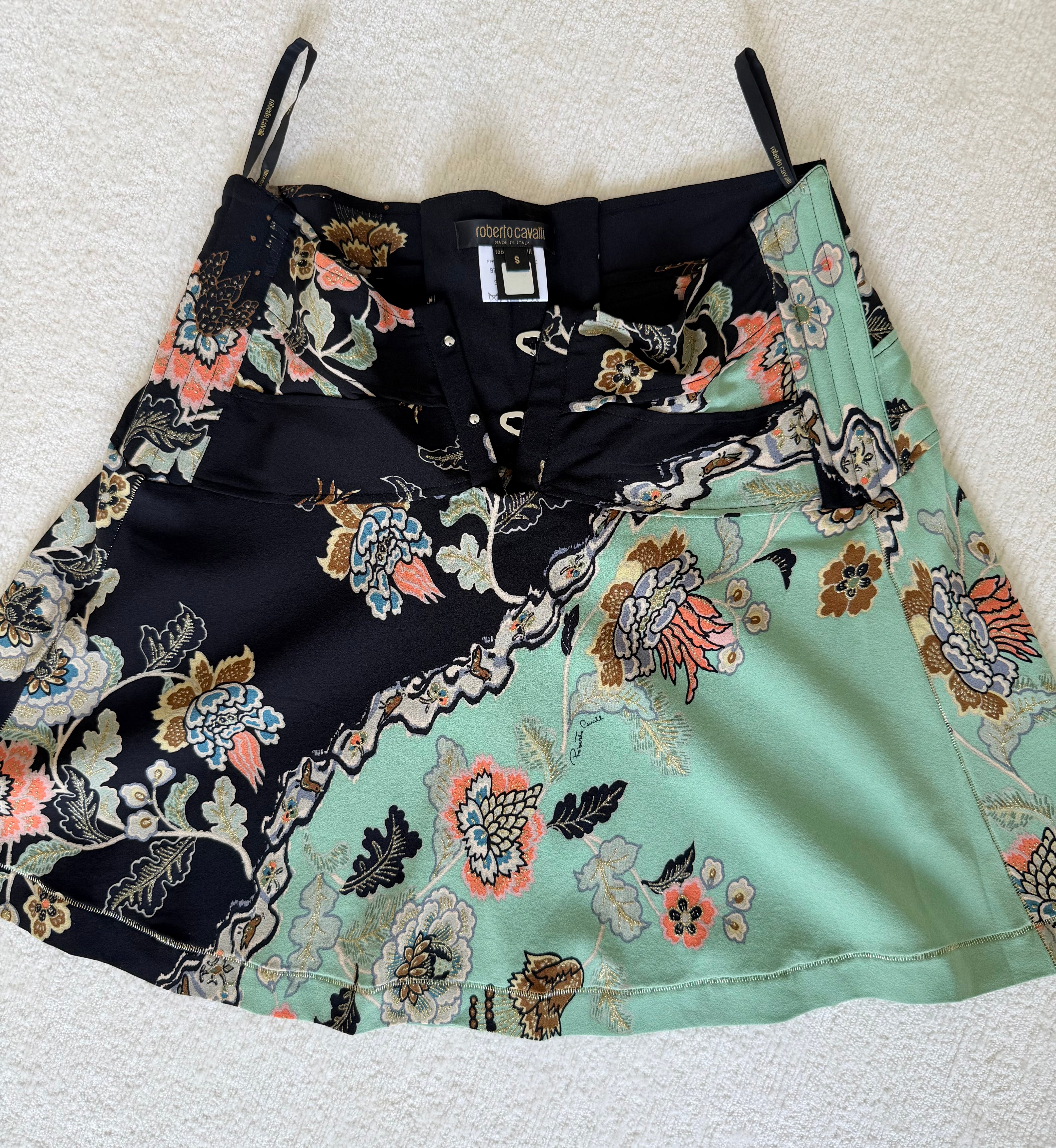 S/S 2003 Mint Chinoiserie Corset Skirt