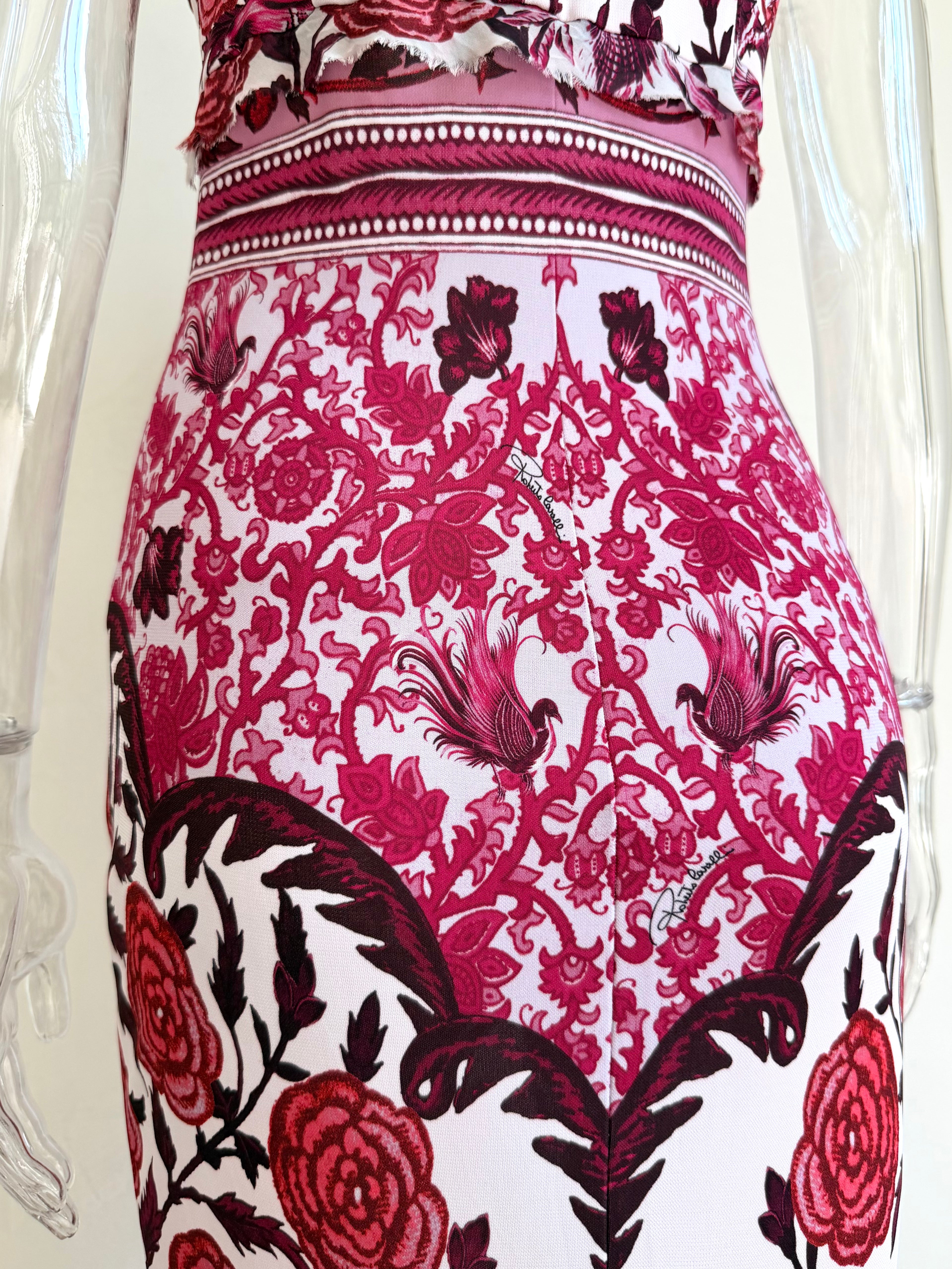 S/S 2017 Burgundy and White Floral Print Maxi Dress