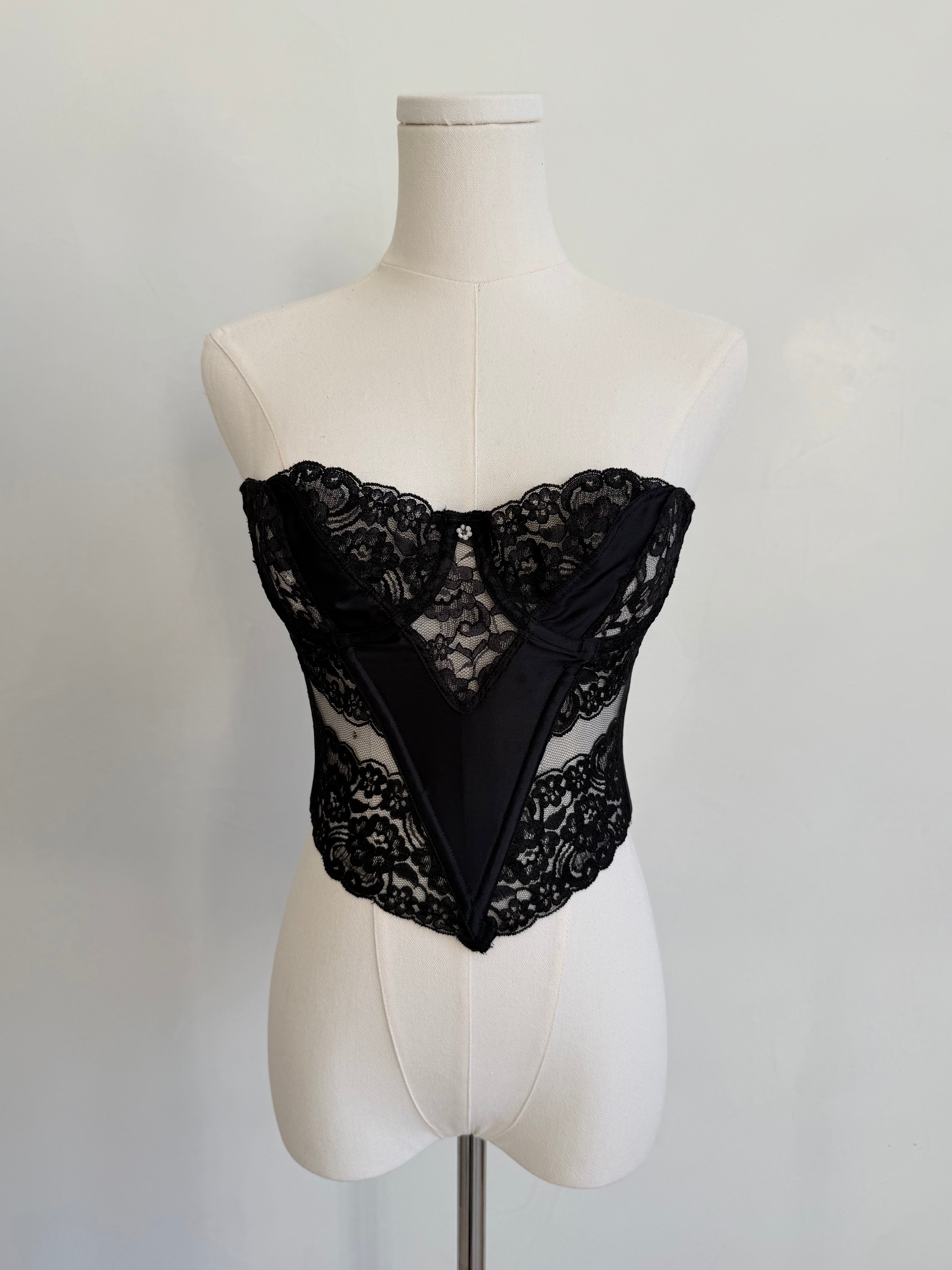 Black Lace Corset
