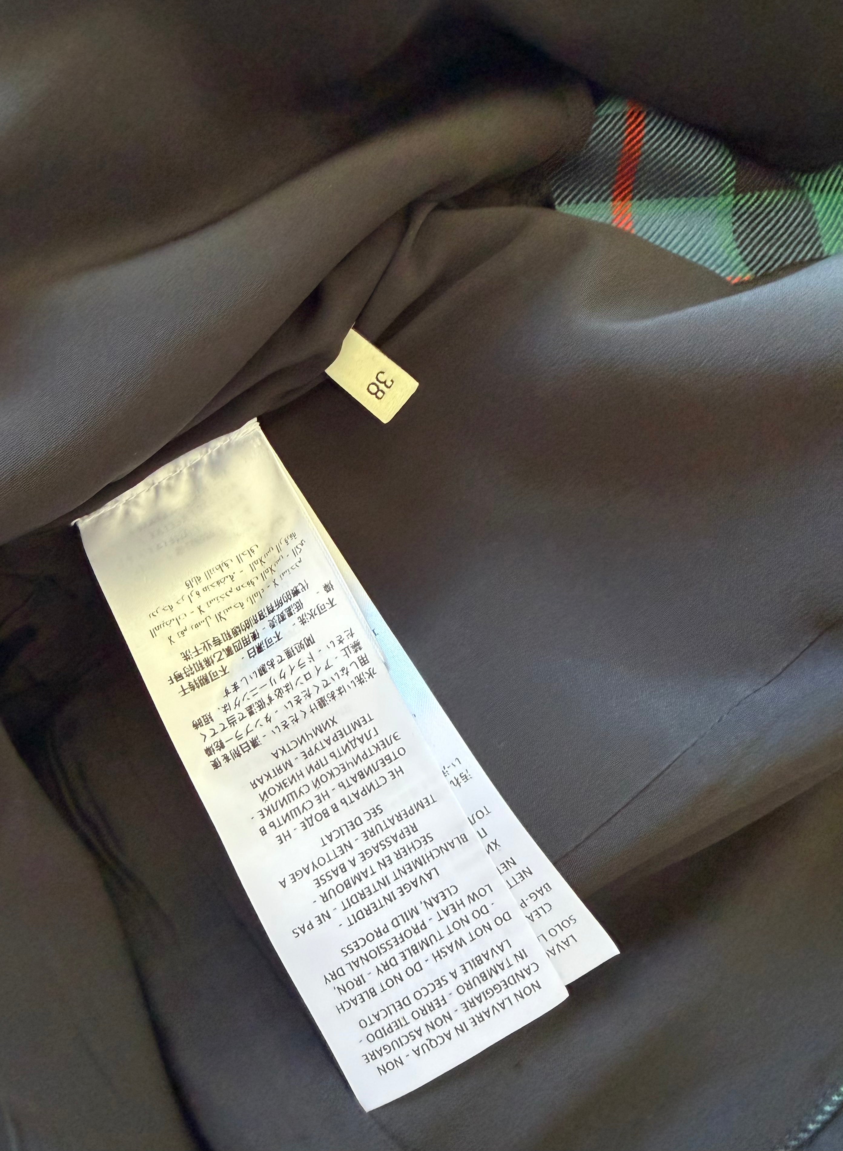 Plaid Dress with Tiger, Snake & Heart Embroidery