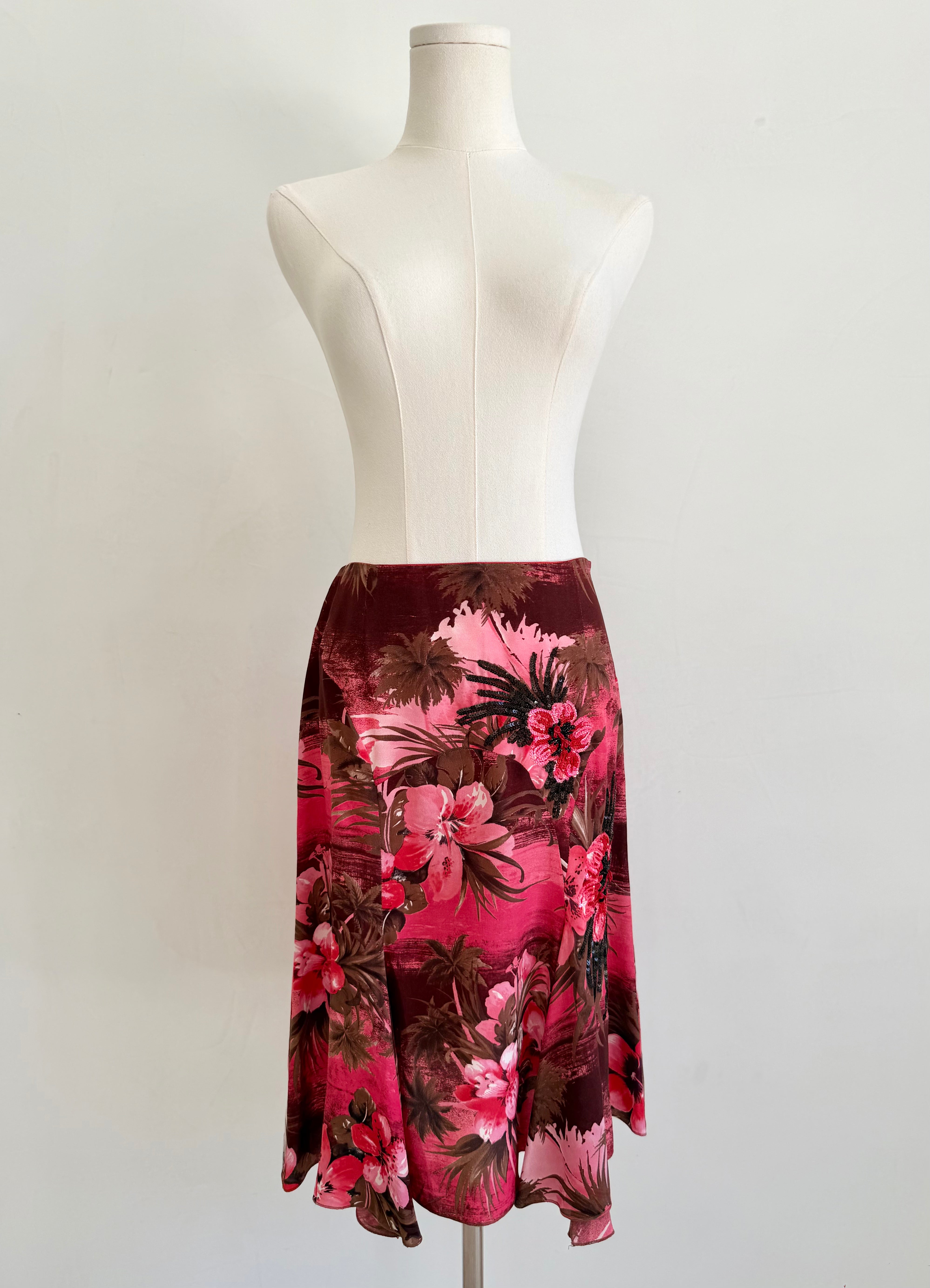 S/S 2002 Pink Floral "Hawaii Print" Matching Set