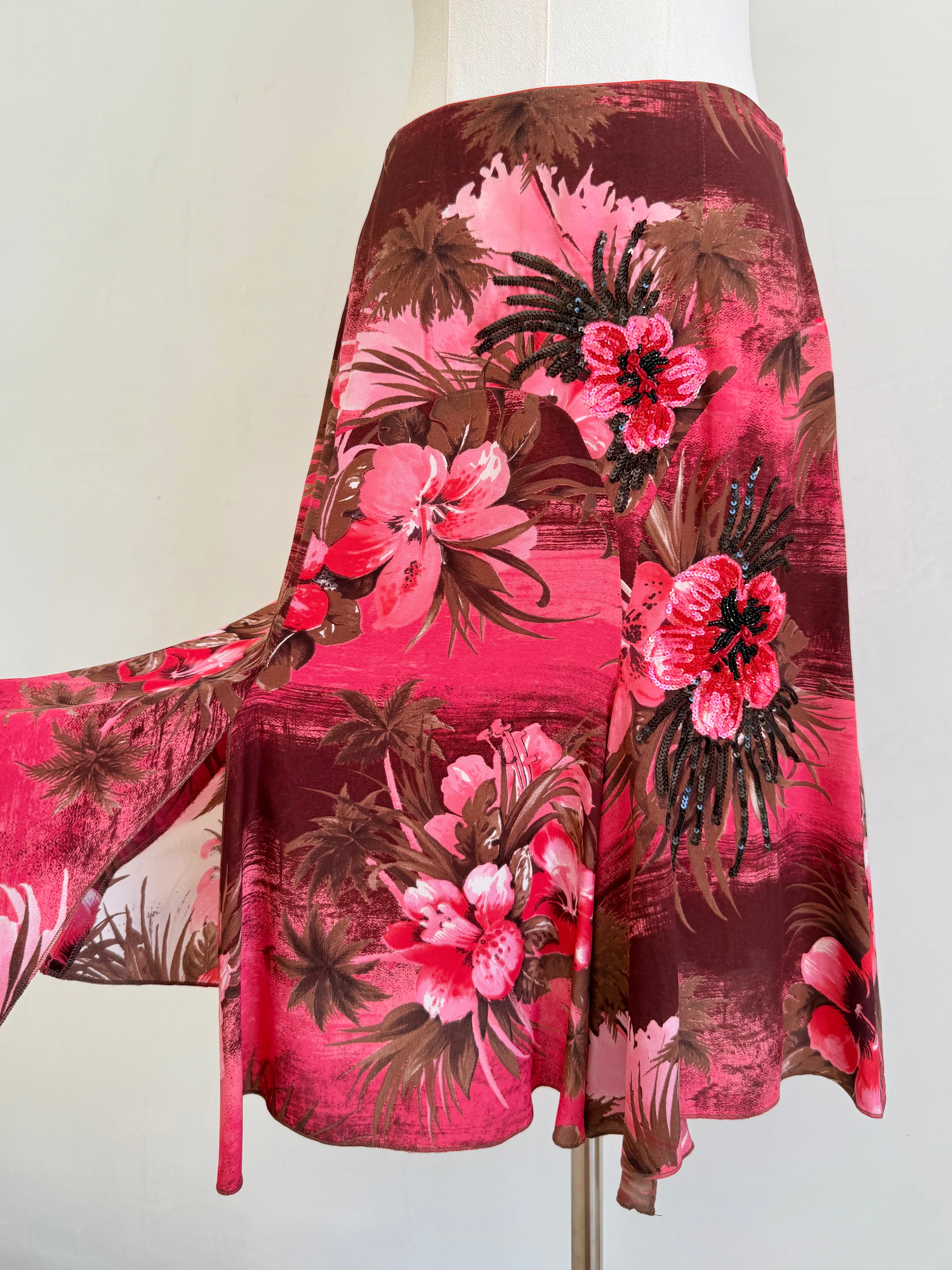 S/S 2002 Pink Floral "Hawaii Print" Matching Set