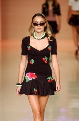 S/S 2004 Blugirl Black Cherry Matching Set