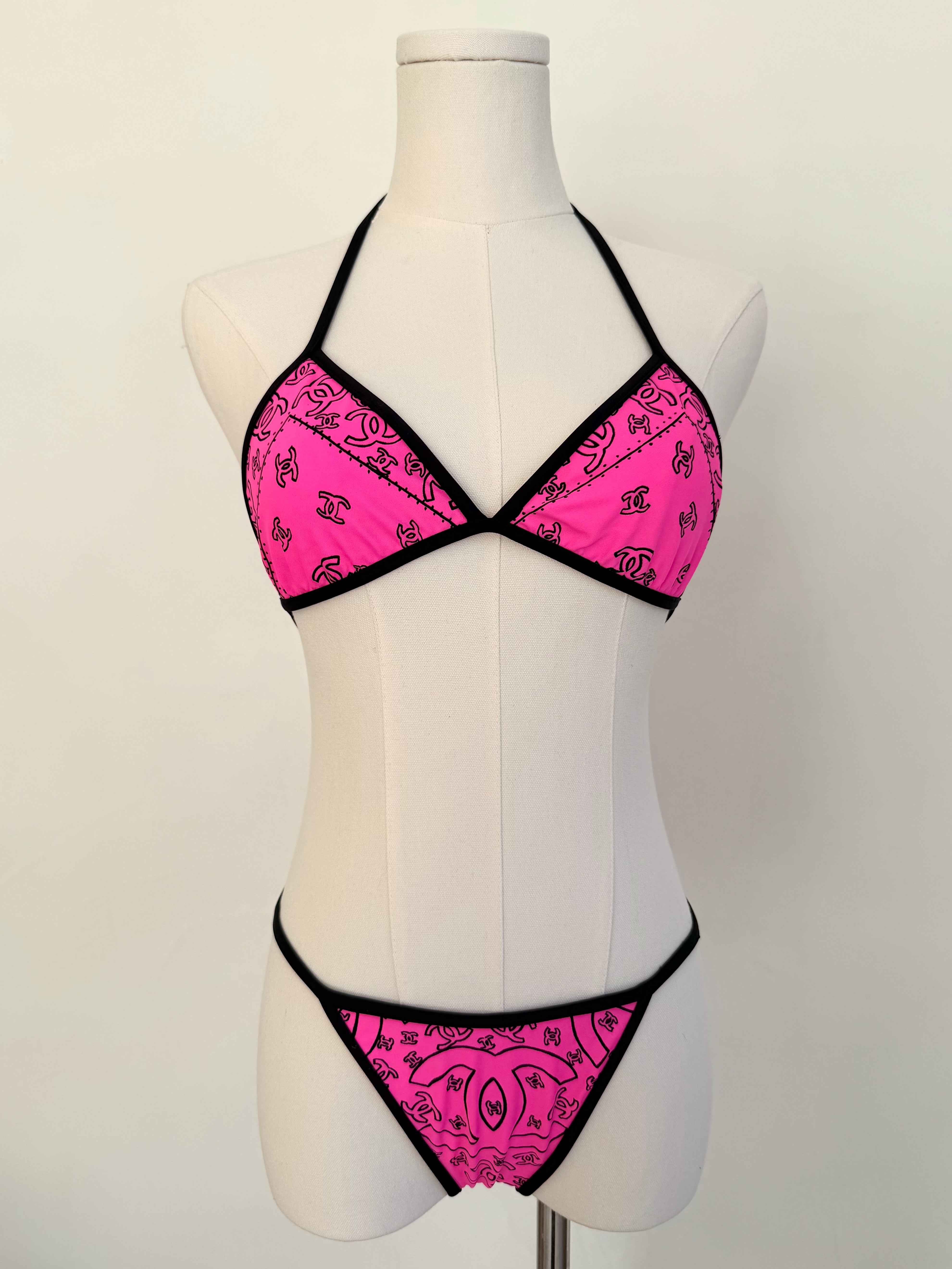 S/S 1999 Pink Bandana Print Bikini