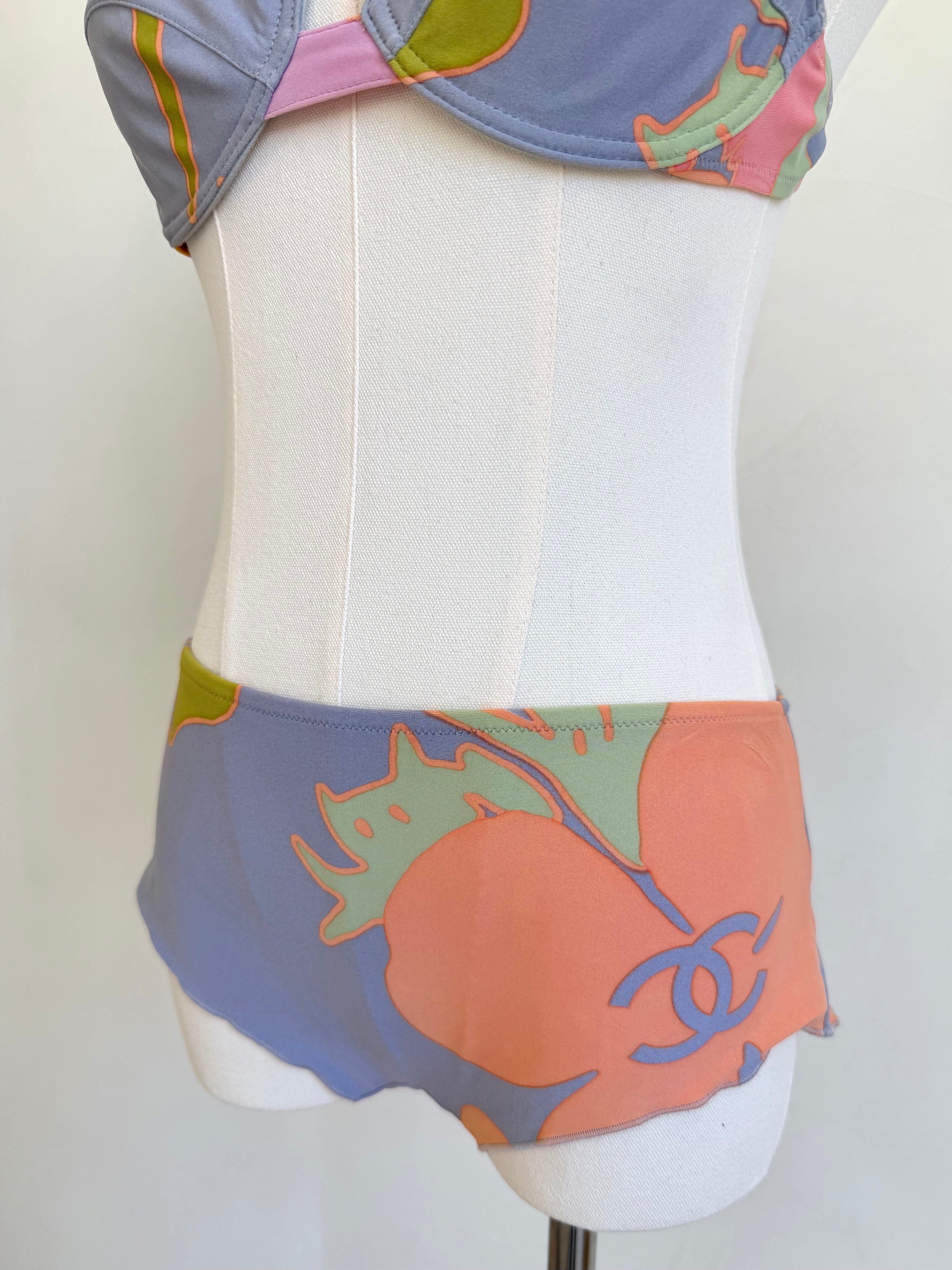 S/S 2003 Abstract Pop-Art Boyshort Bikini Set