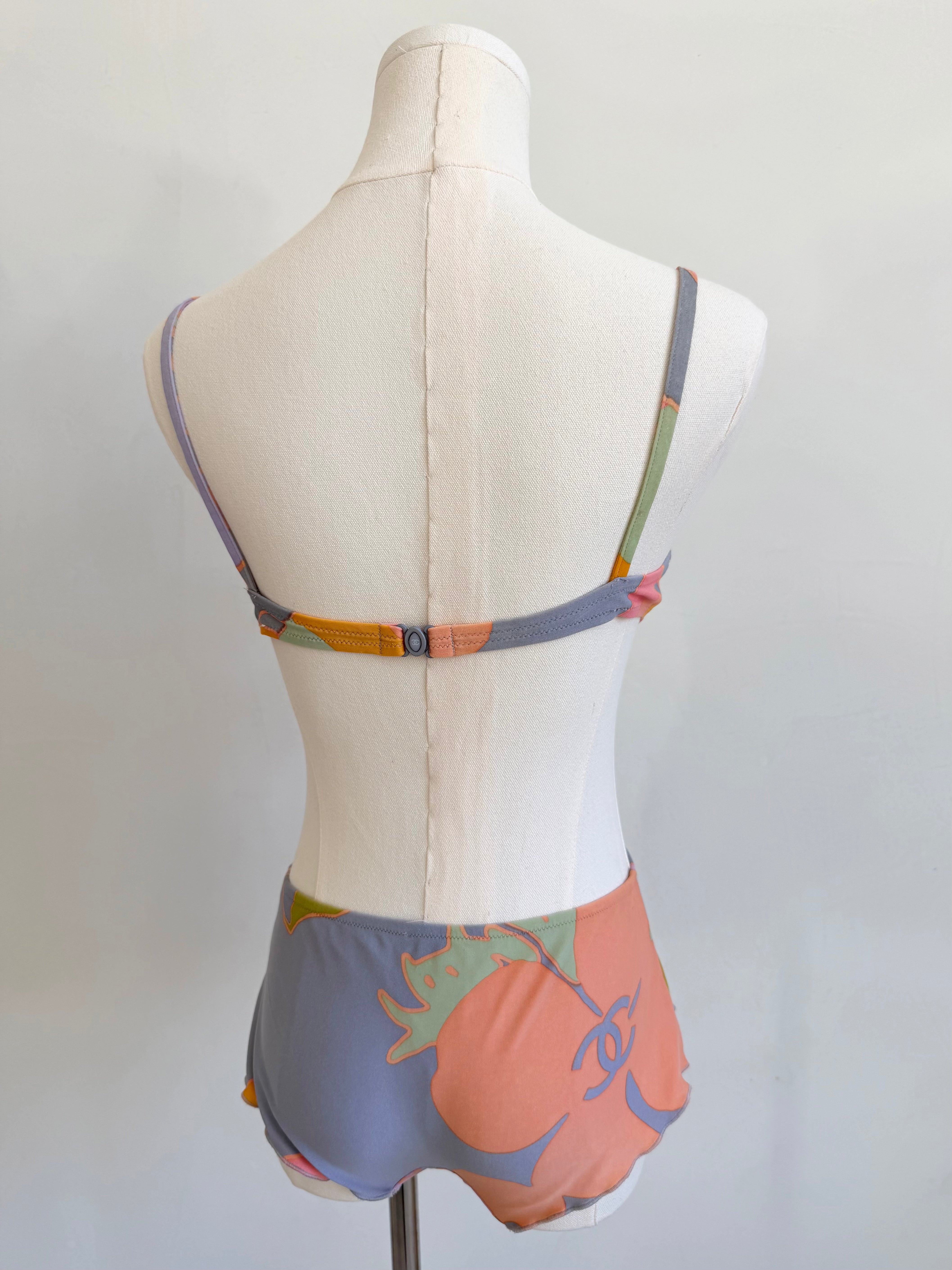 S/S 2003 Abstract Pop-Art Boyshort Bikini Set