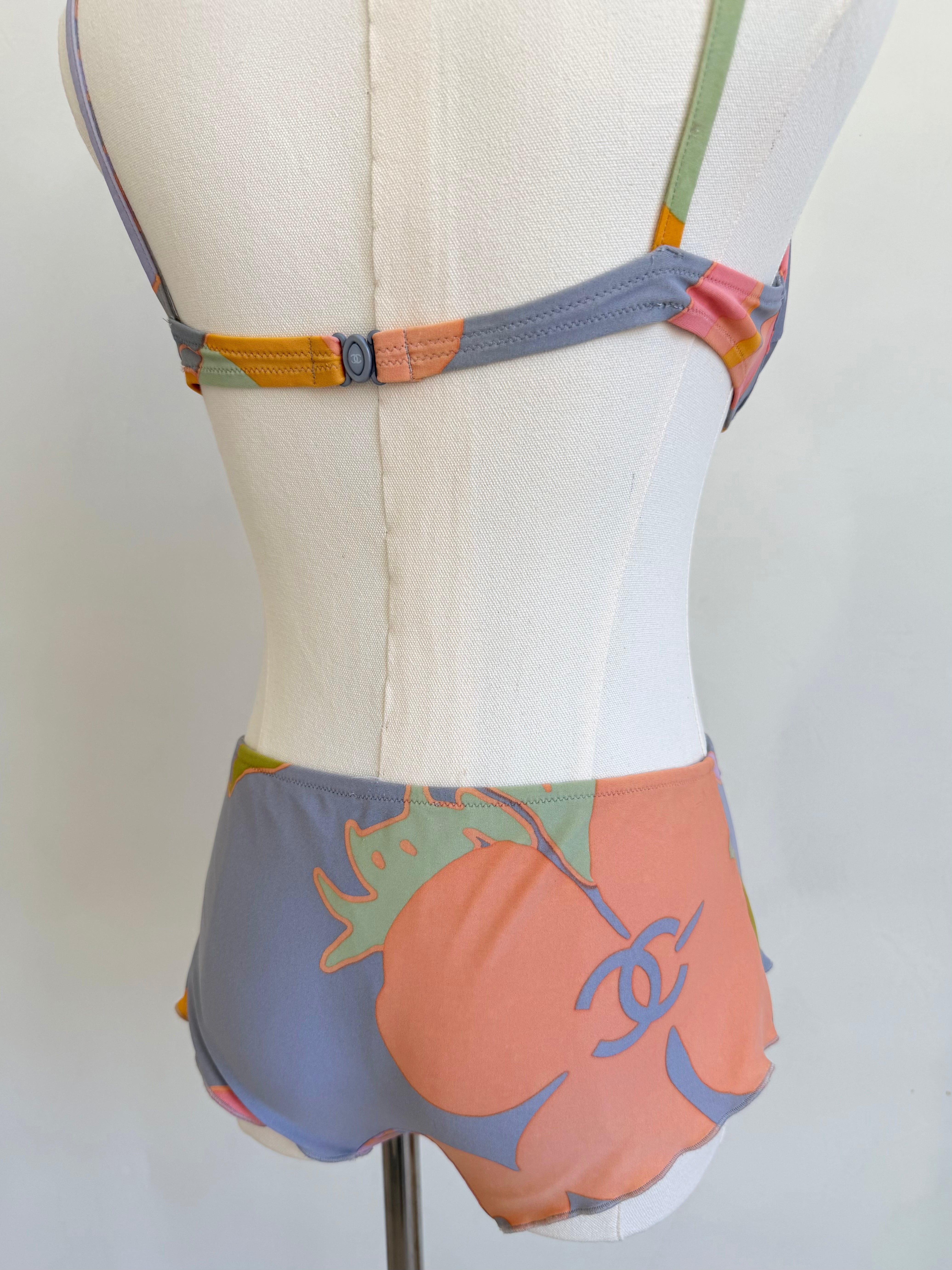 S/S 2003 Abstract Pop-Art Boyshort Bikini Set