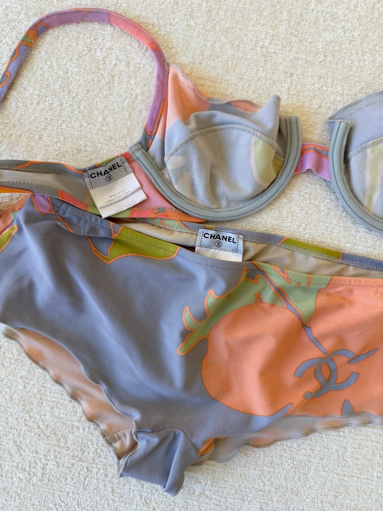 S/S 2003 Abstract Pop-Art Boyshort Bikini Set