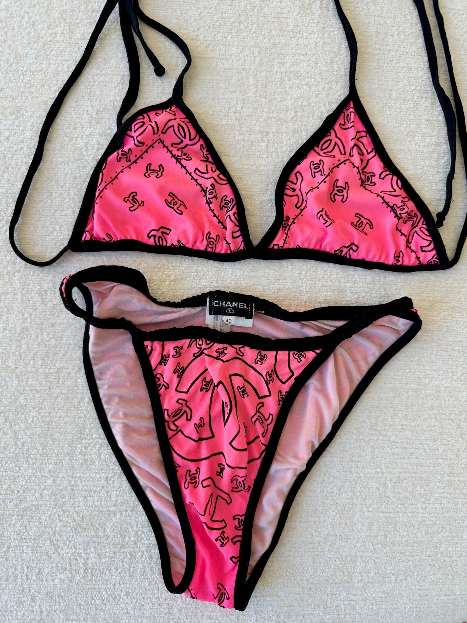 S/S 1994 Pink Bandana Print Bikini