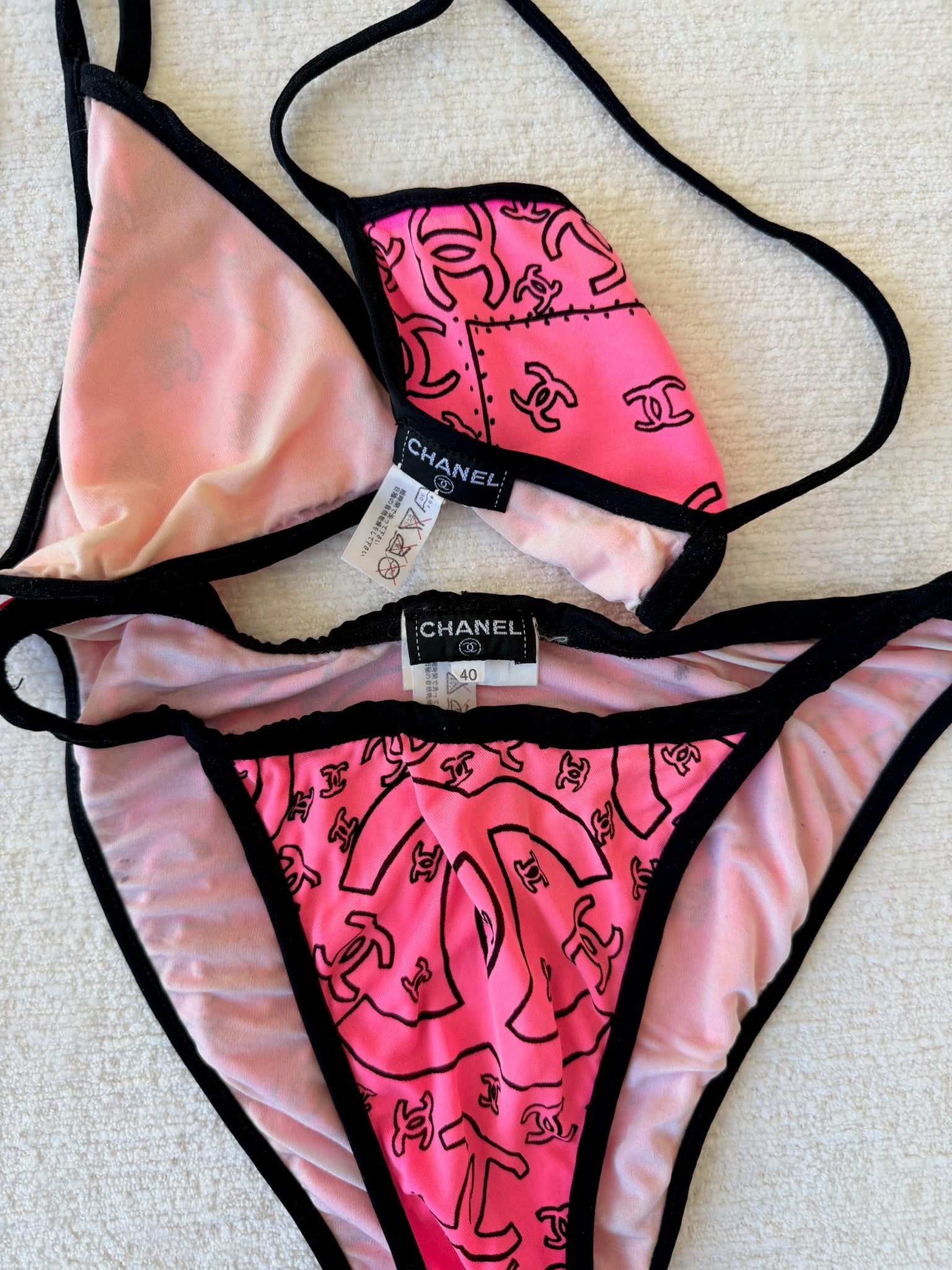 S/S 1994 Pink Bandana Print Bikini
