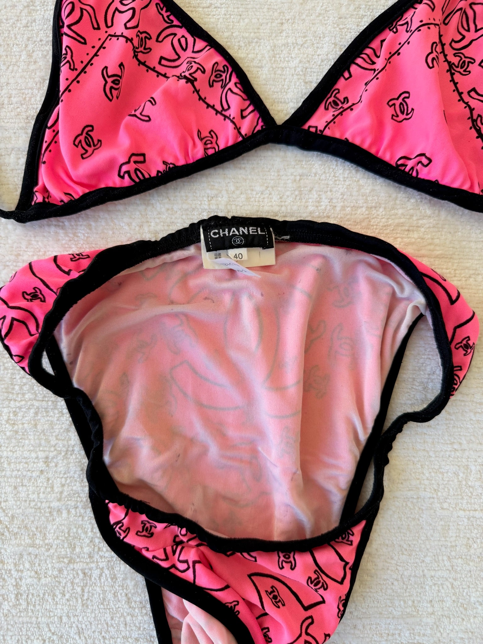 S/S 1994 Pink Bandana Print Bikini