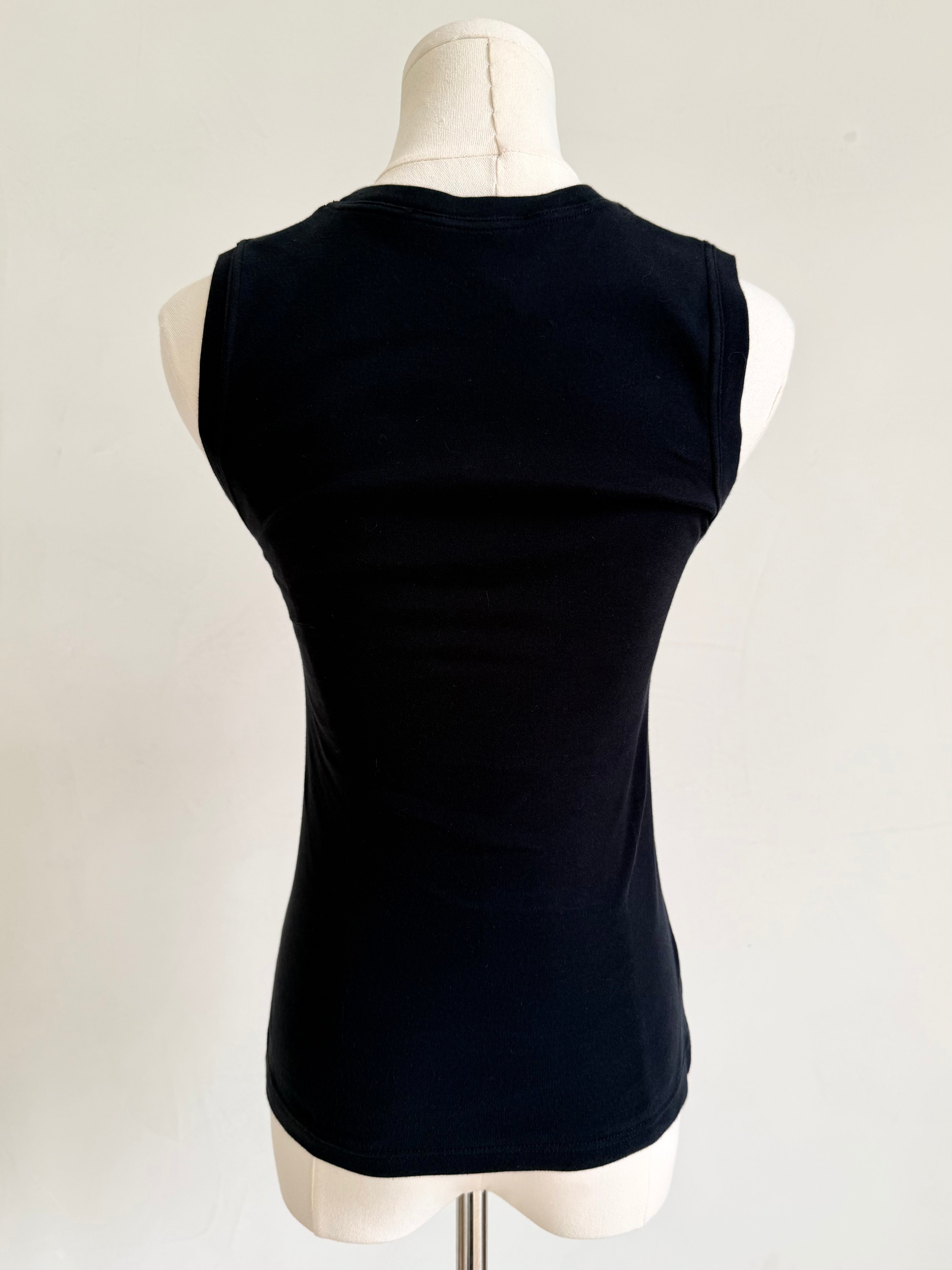 Black Hibiscus & Pin-Up Portrait Tank