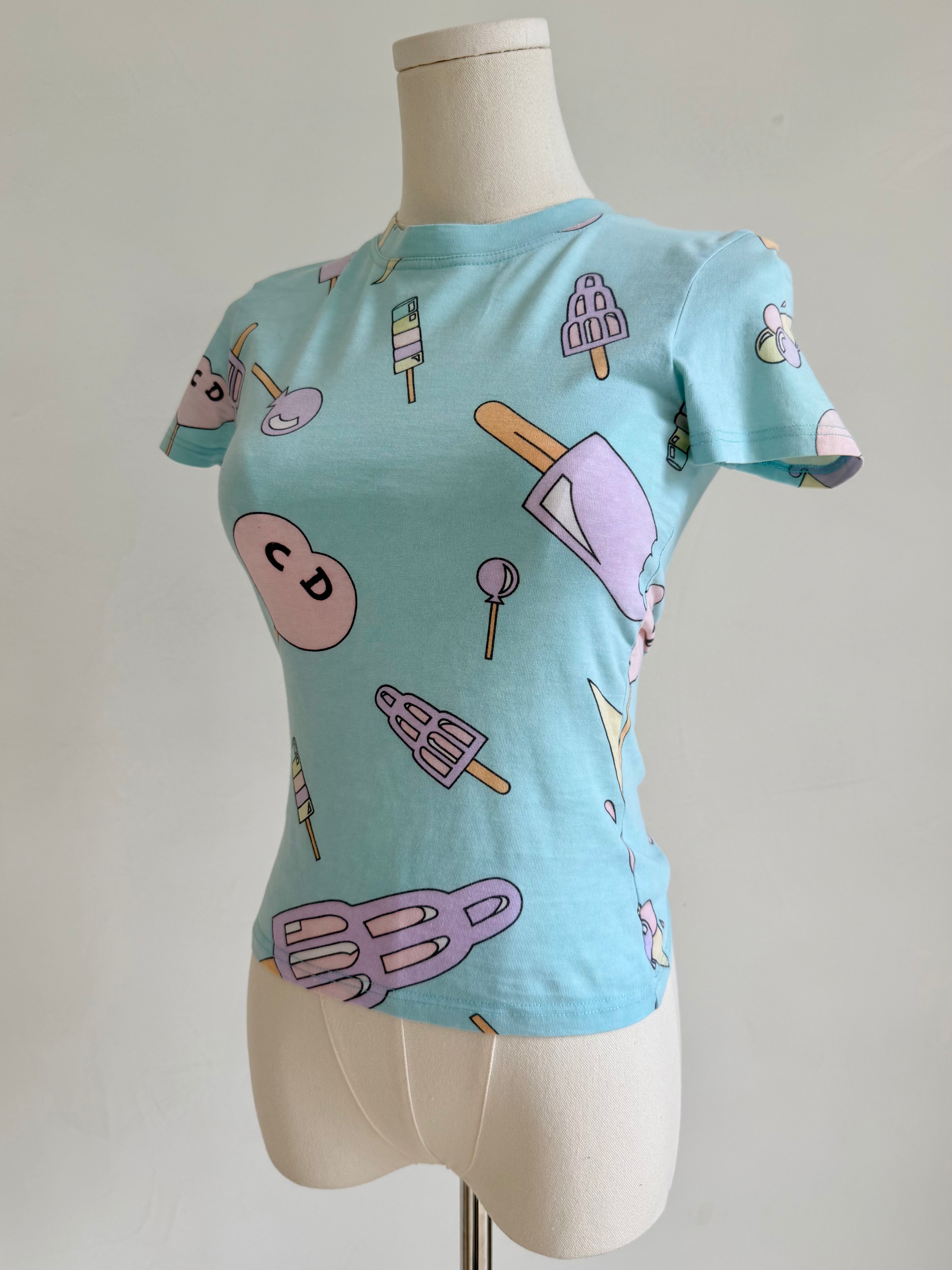 S/S 2004 Ice Cream Print T-Shirt