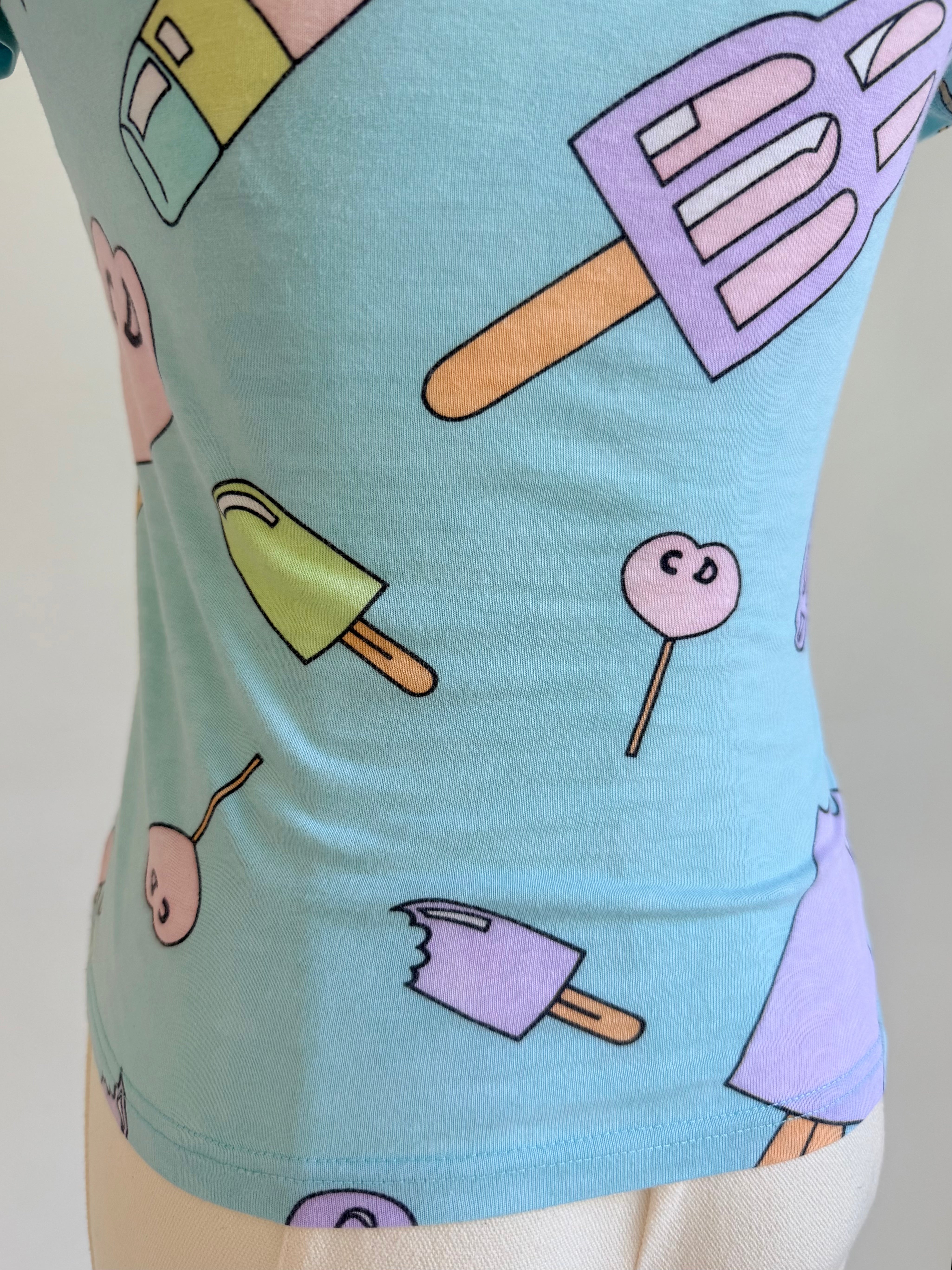 S/S 2004 Ice Cream Print T-Shirt
