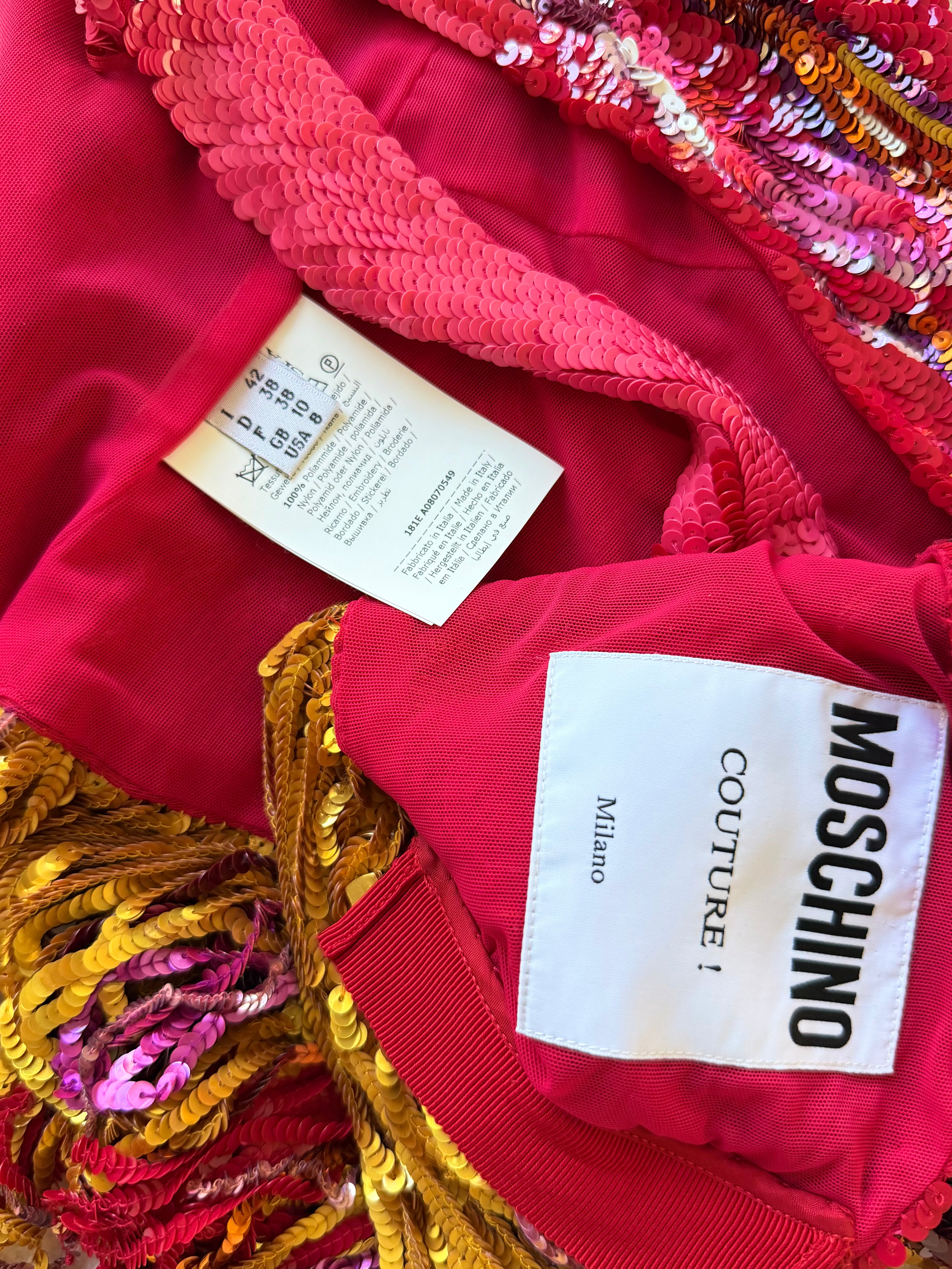 Multicolor Sequin & Fringe Halter Top
