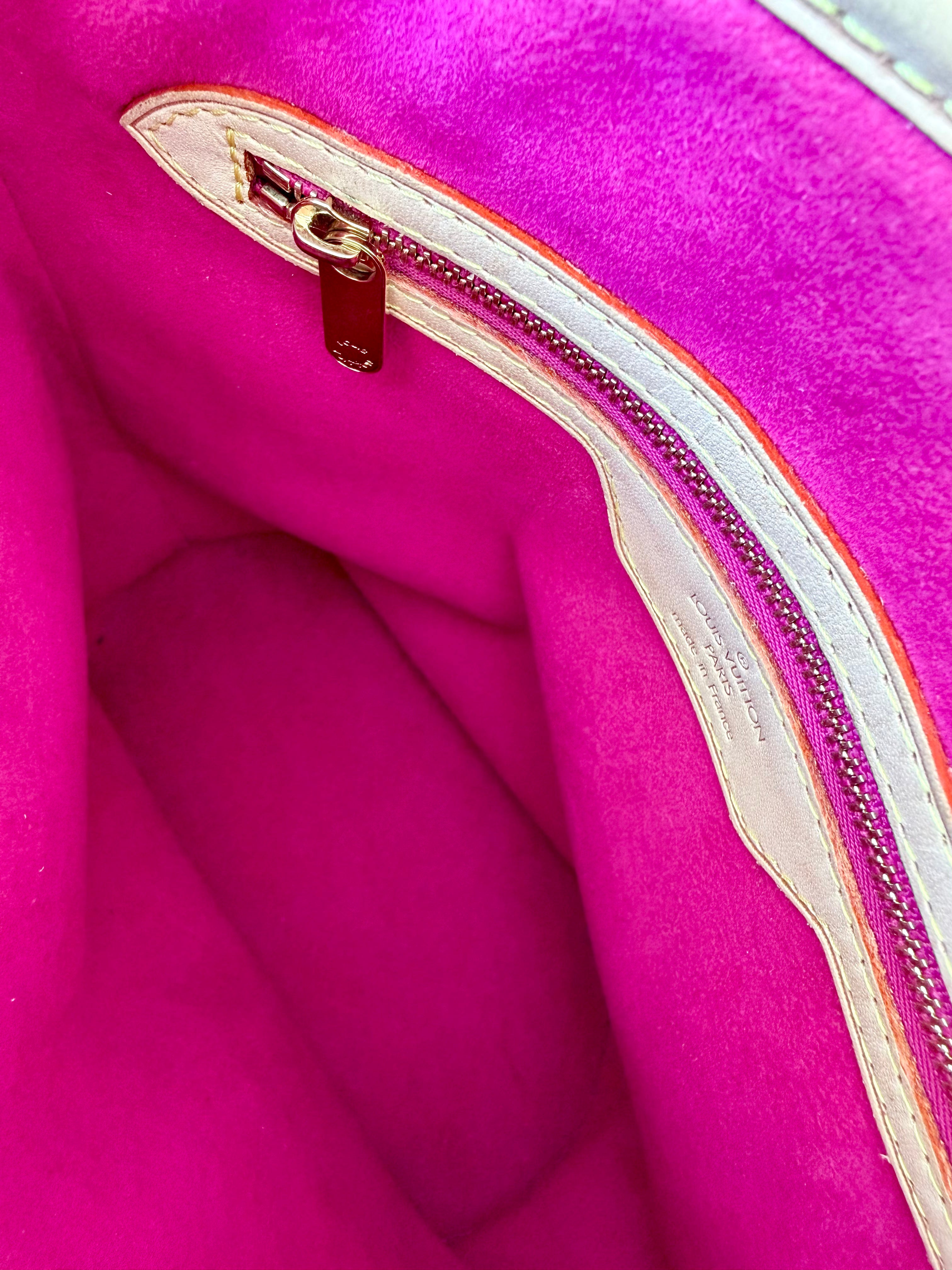 Murakami Multicolor Monogram Fringe Bucket Bag