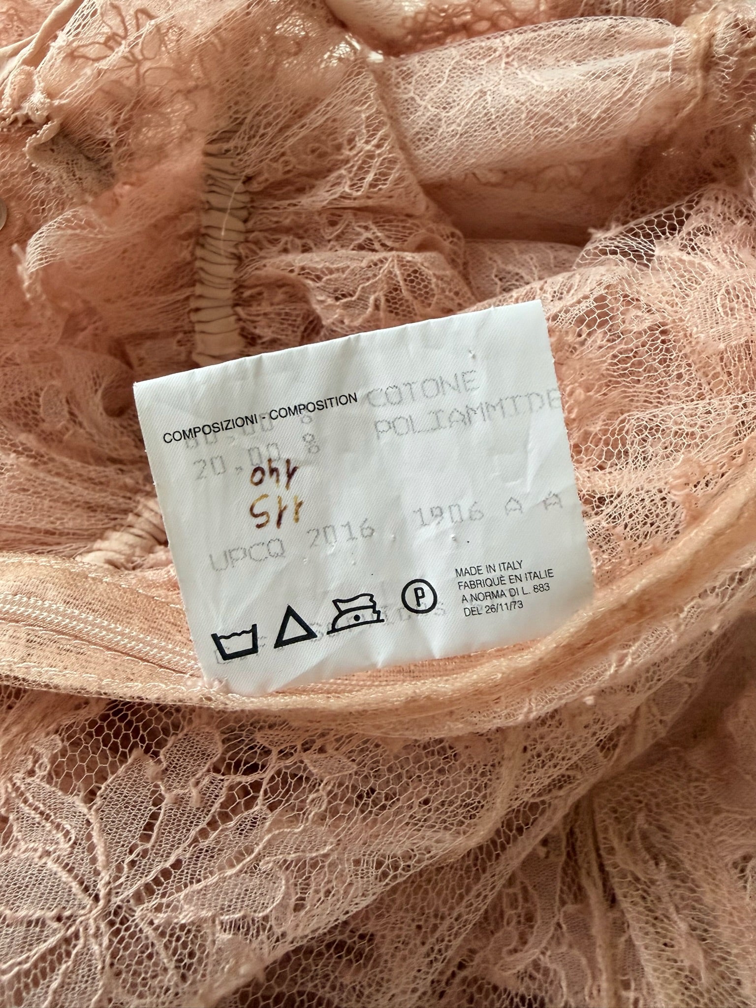 S/S 2017 Blush Sheer Lace Victorian Mini Dress