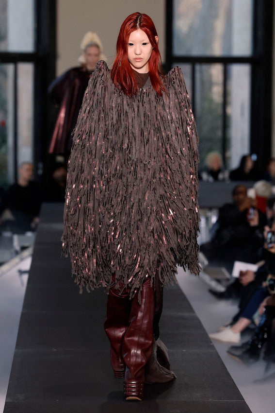 F/W 2023 Black Sequin Fringe Skirt