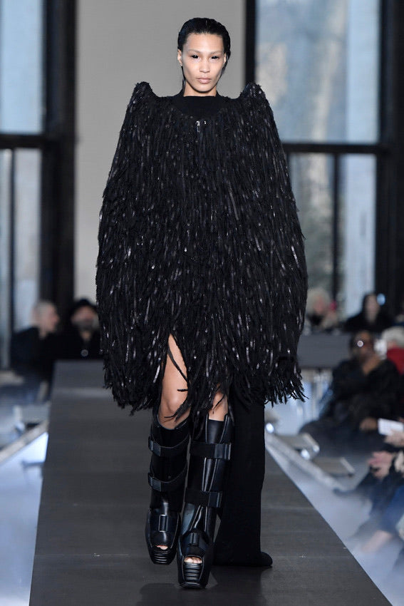 F/W 2023 Black Sequin Fringe Skirt