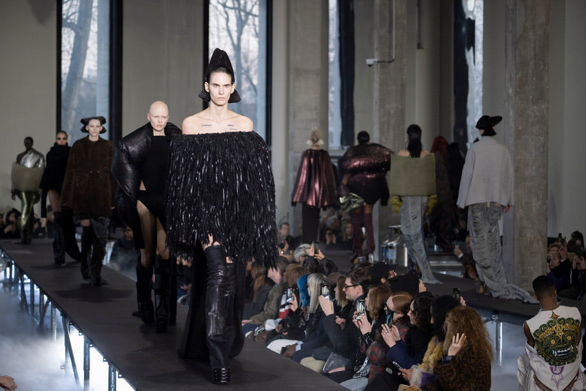F/W 2023 Black Sequin Fringe Skirt