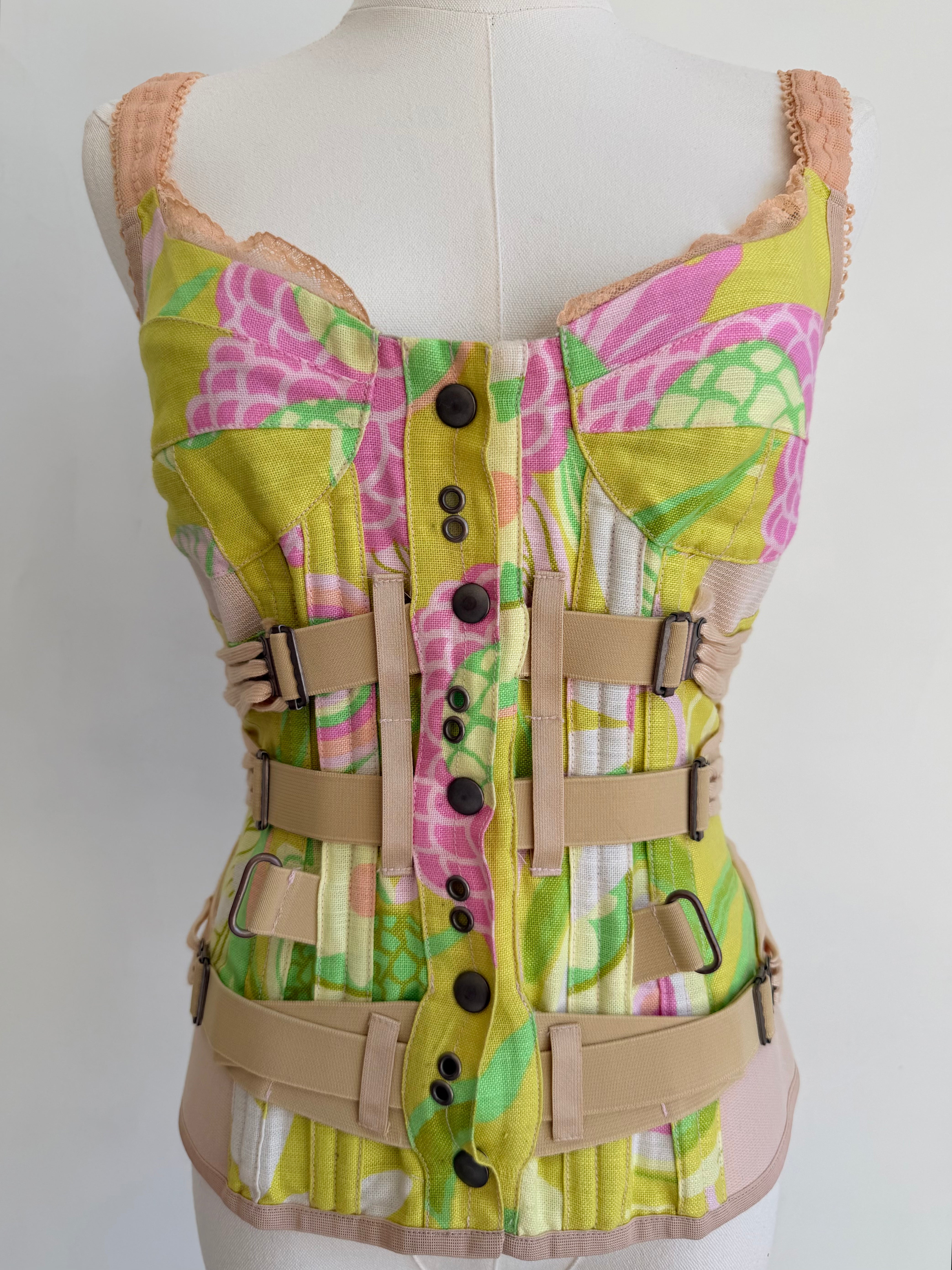 2004 Floral Bondage Corset